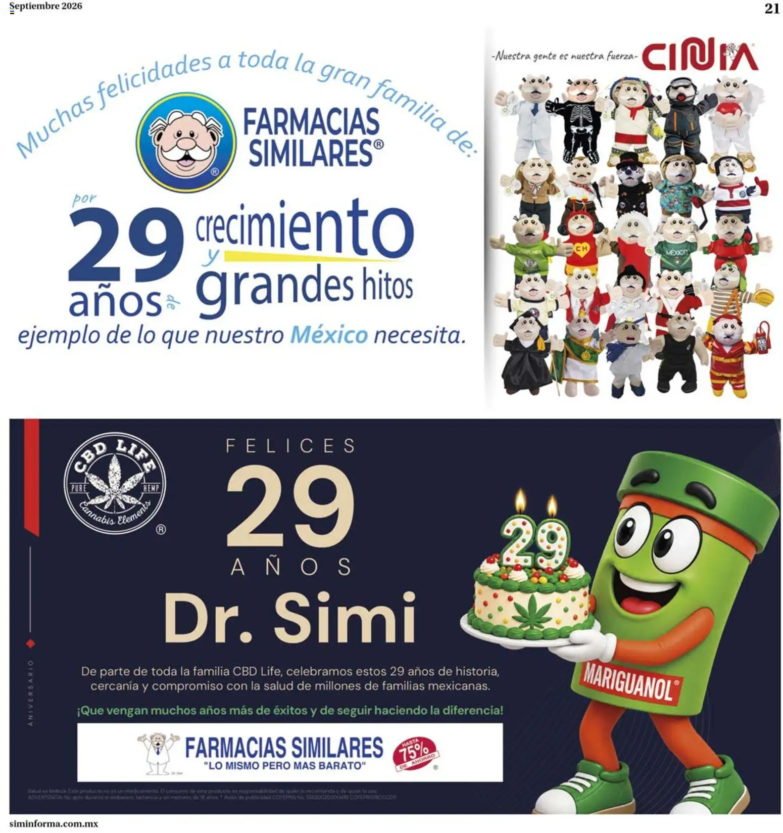 Farmacias Similares catálogo AyuPADi, la voz que se levanta Folleto in México