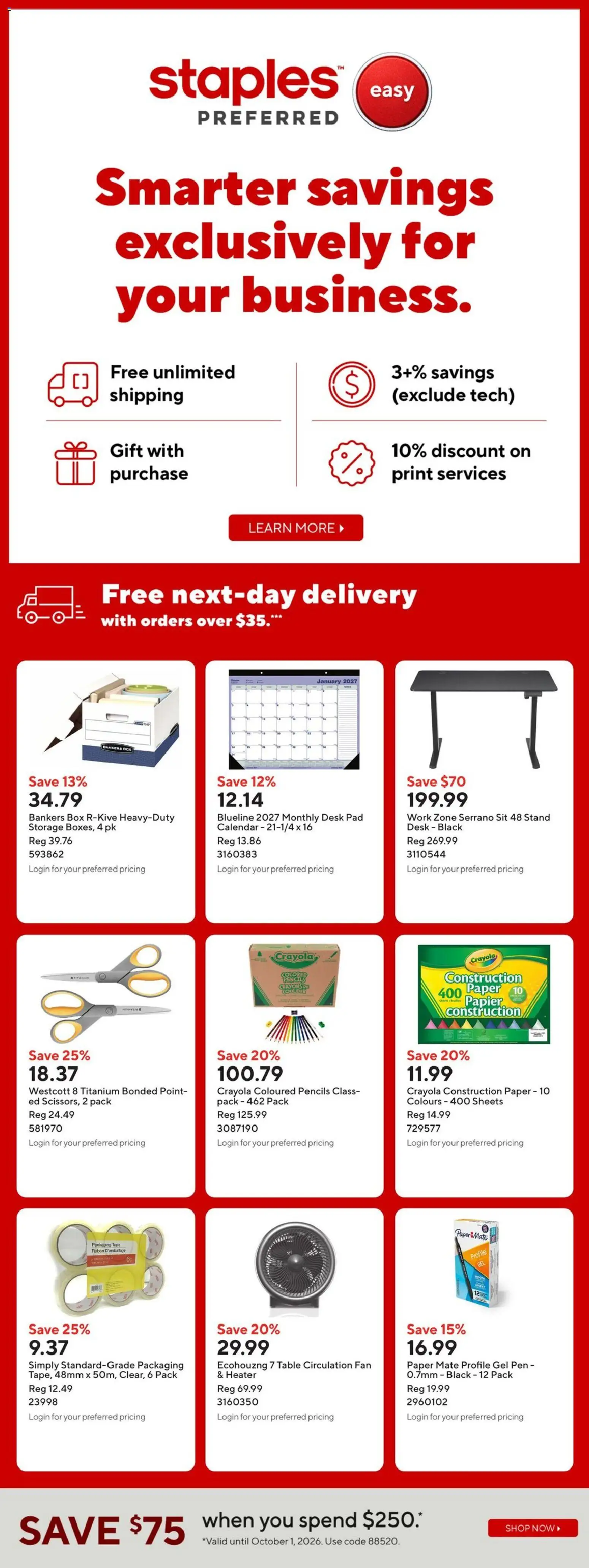 Staples weekly flyer Flyer in Canada