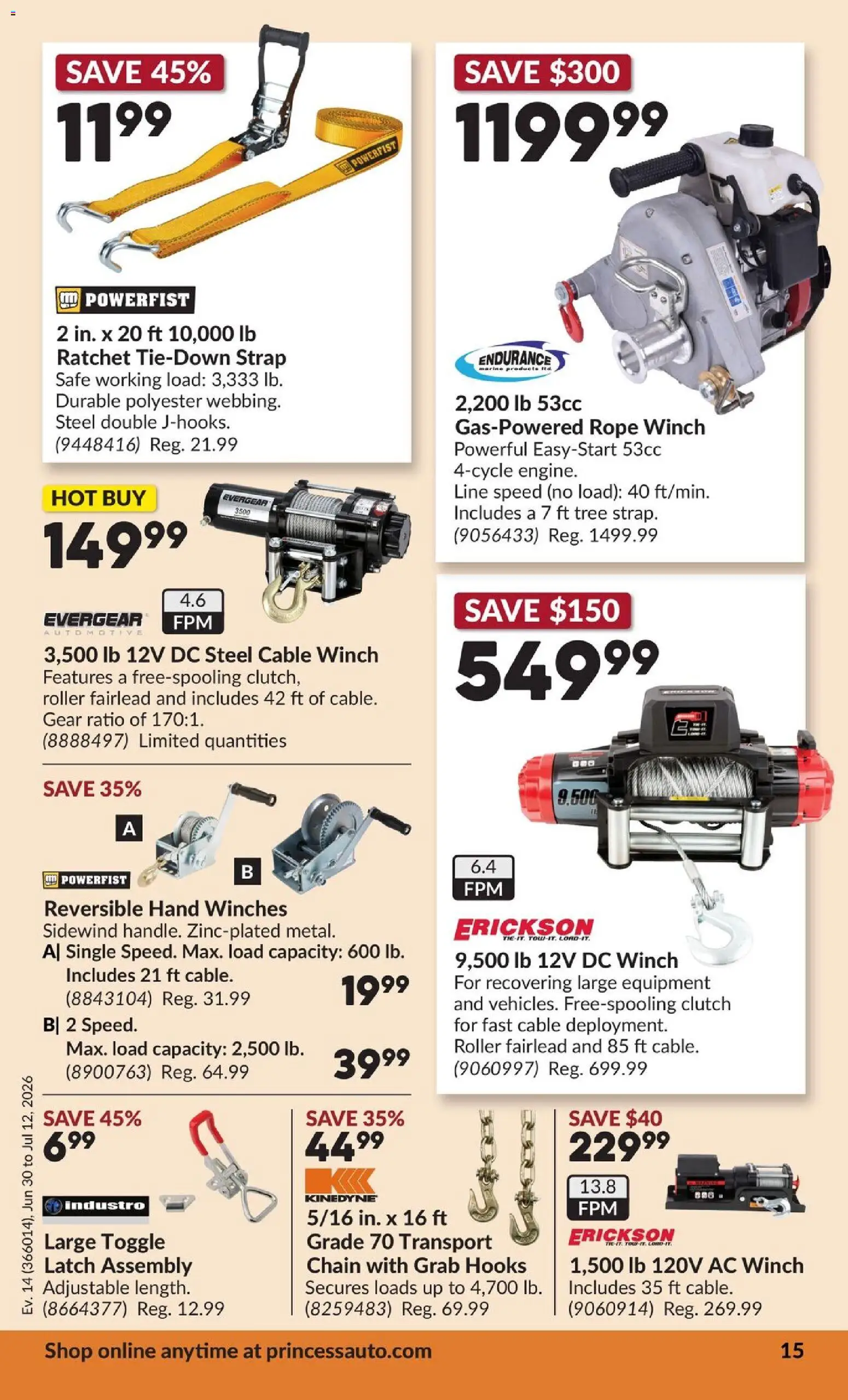 Princess Auto Flyer from Jun 30, 2026 - Unlock Huge Savings | Canada