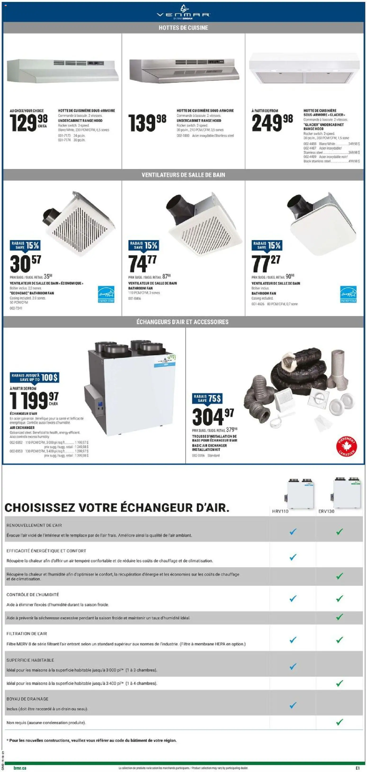 BMR weekly flyer / circulaire Flyer in Canada