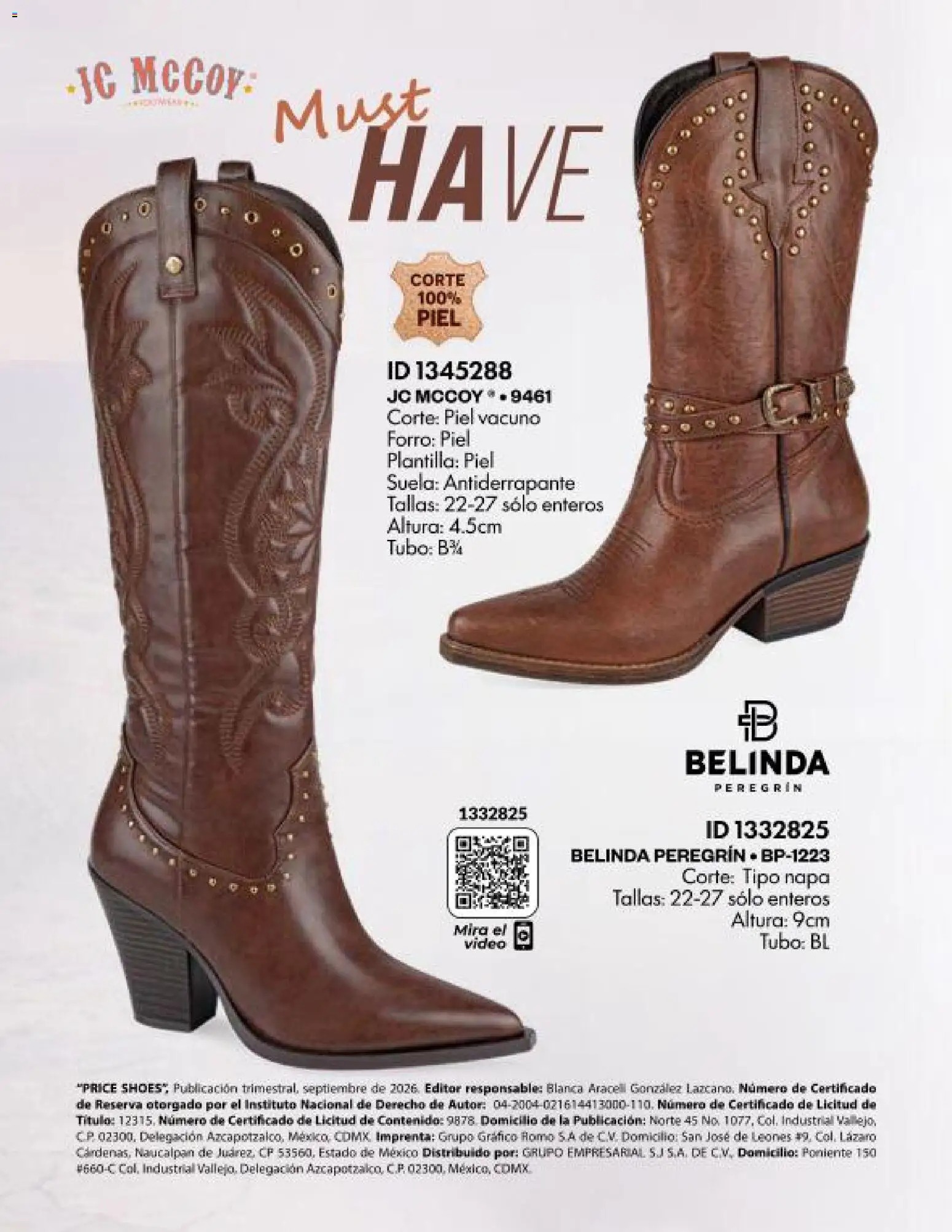 Price Shoes Mini catálogo Folleto in México