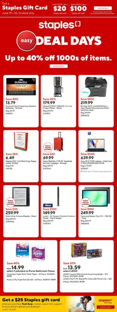 Staples Staples weekly flyer / circulaire