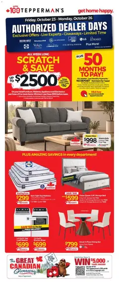 Teppermans Tepperman`s weekly flyer / circulaire
