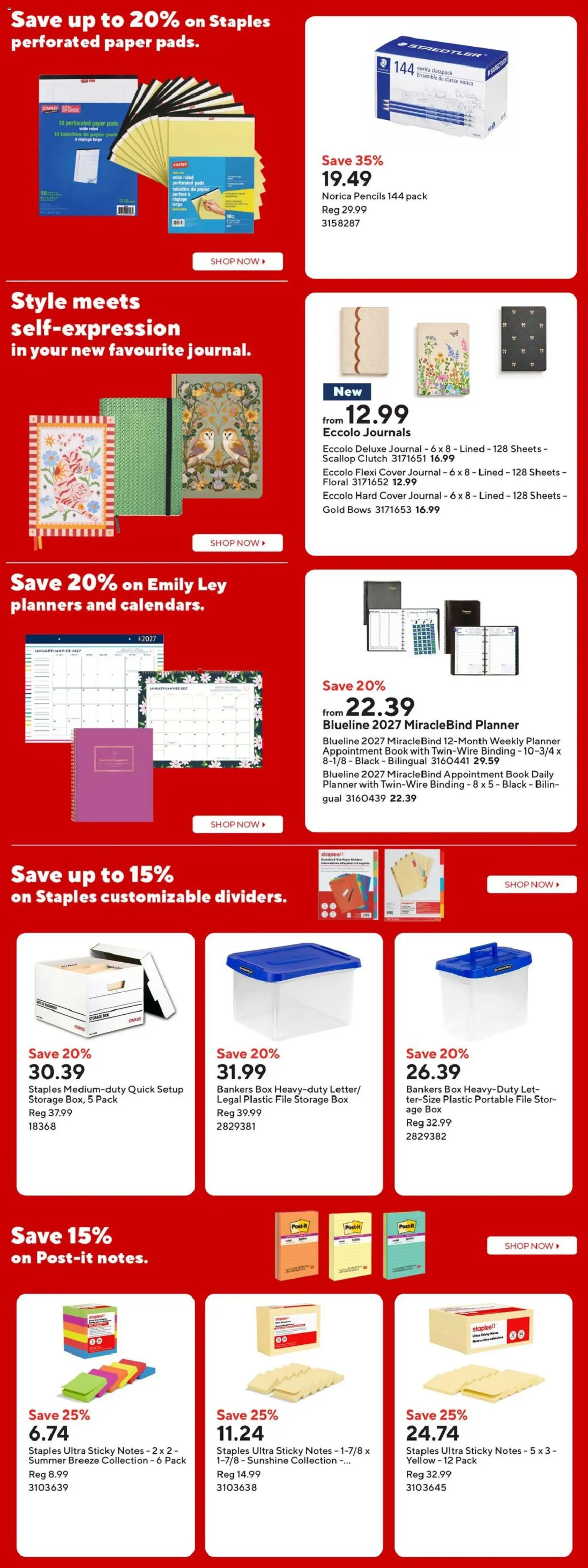 Staples weekly flyer Flyer in Canada