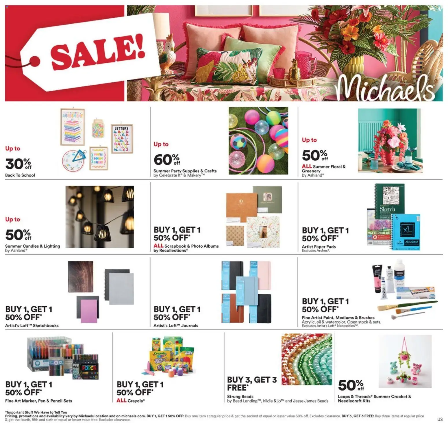 The new Michaels flyer is now online. See all July offers on your mobile and save! | United States