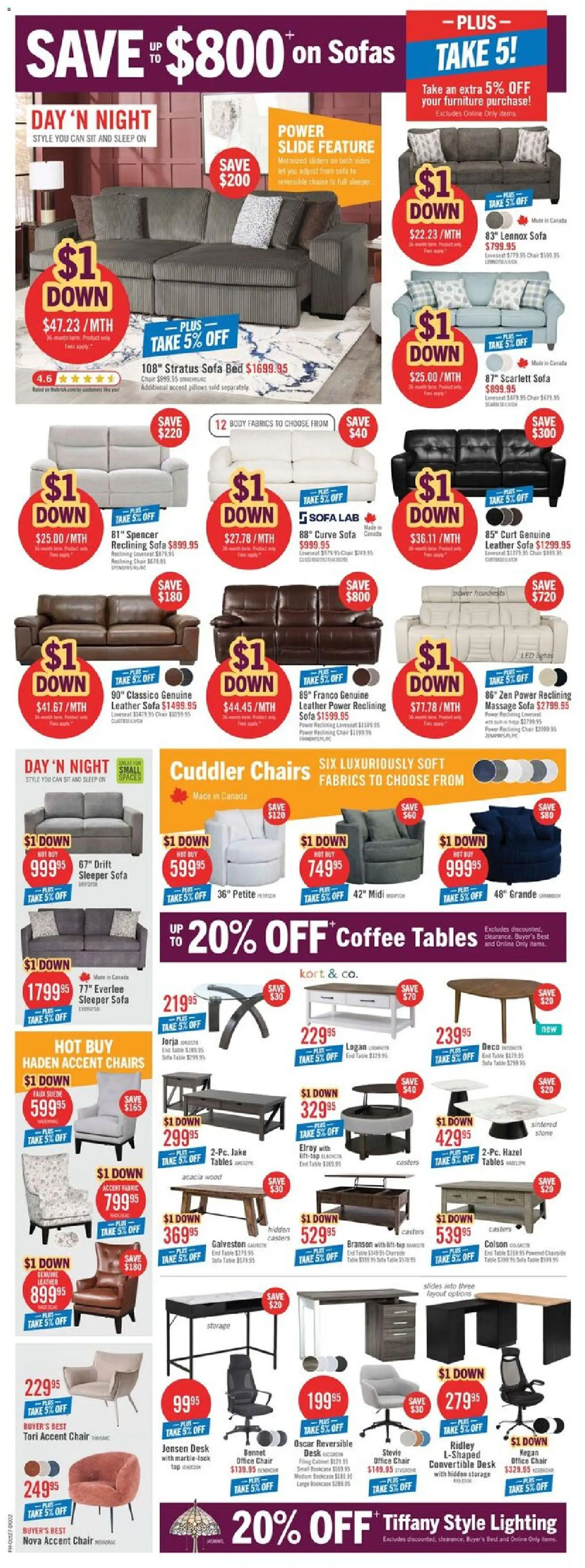 The Brick weekly flyer / circulaire Flyer in Canada
