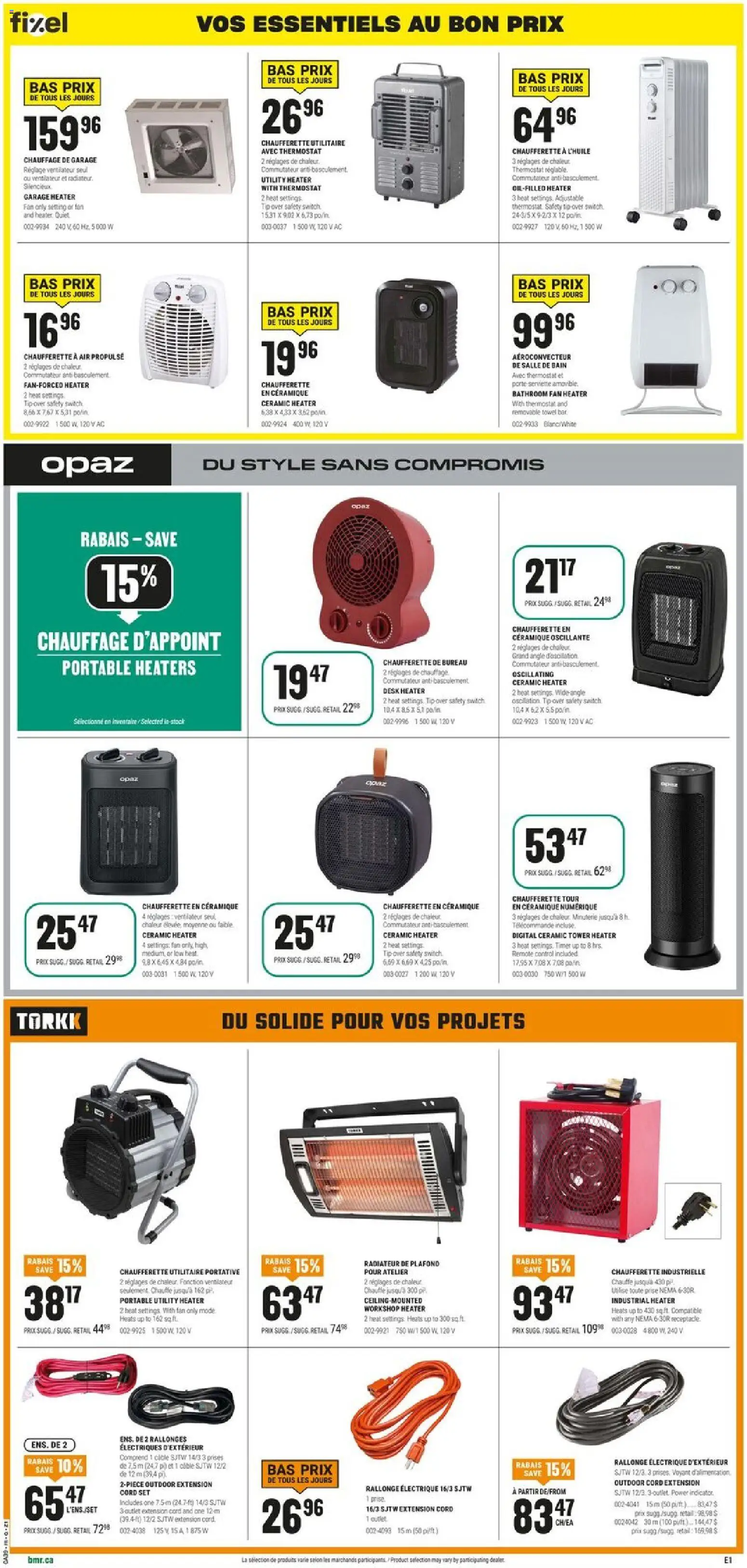 BMR weekly flyer / circulaire Flyer in Canada
