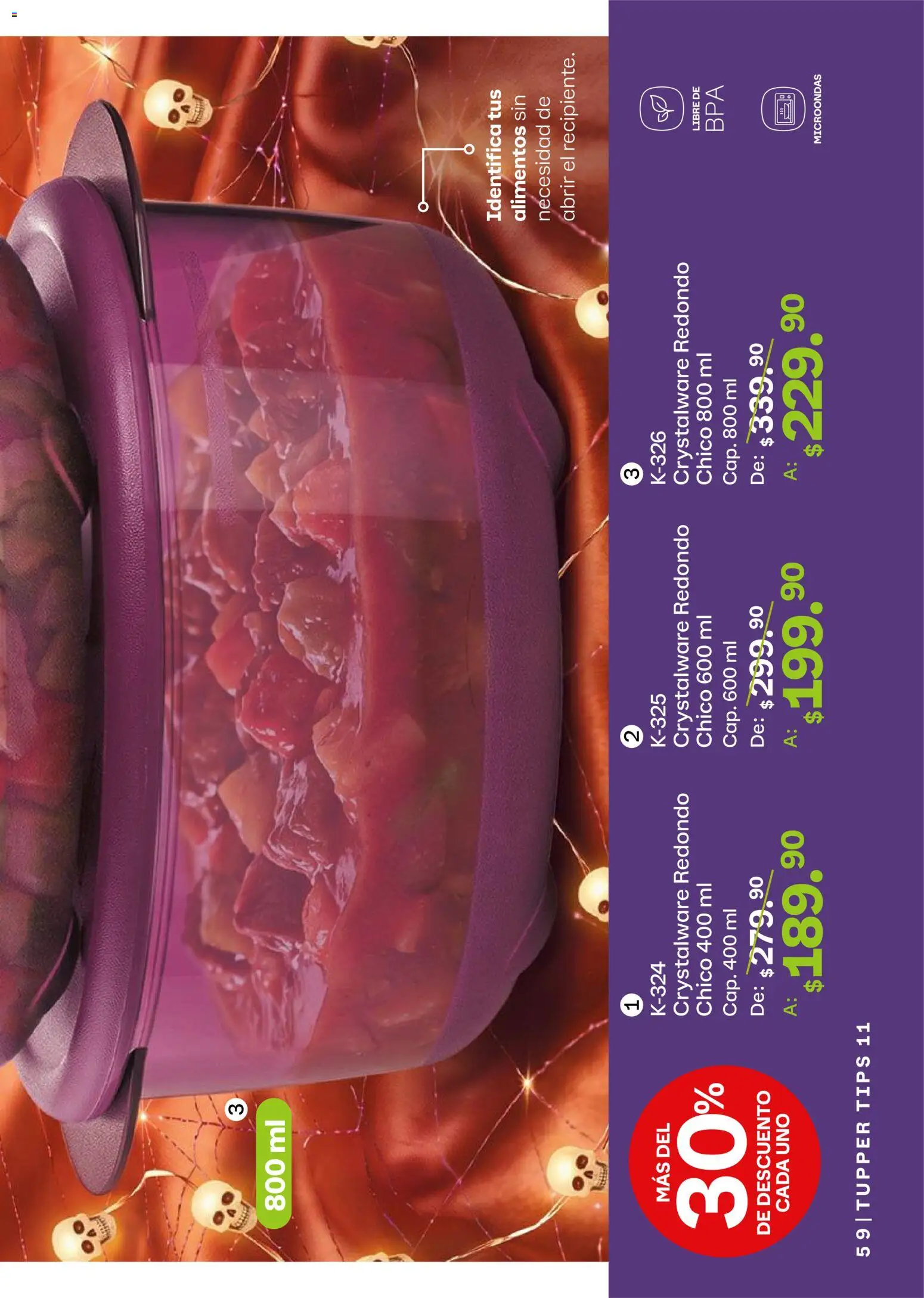 Tupperware catálogo Folleto in México
