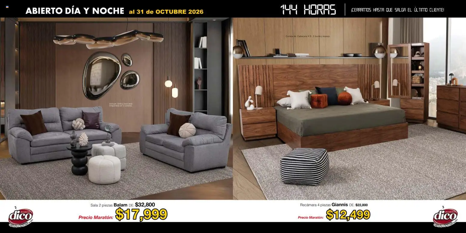 Muebles Dico catálogo Folleto in México