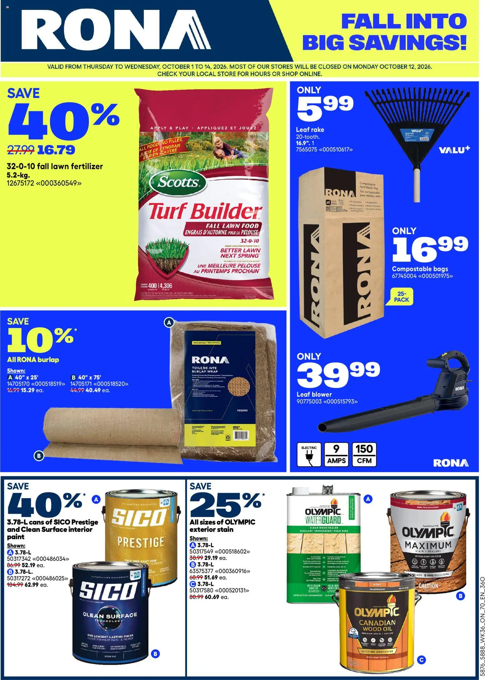 Rona weekly flyer Flyer in Canada