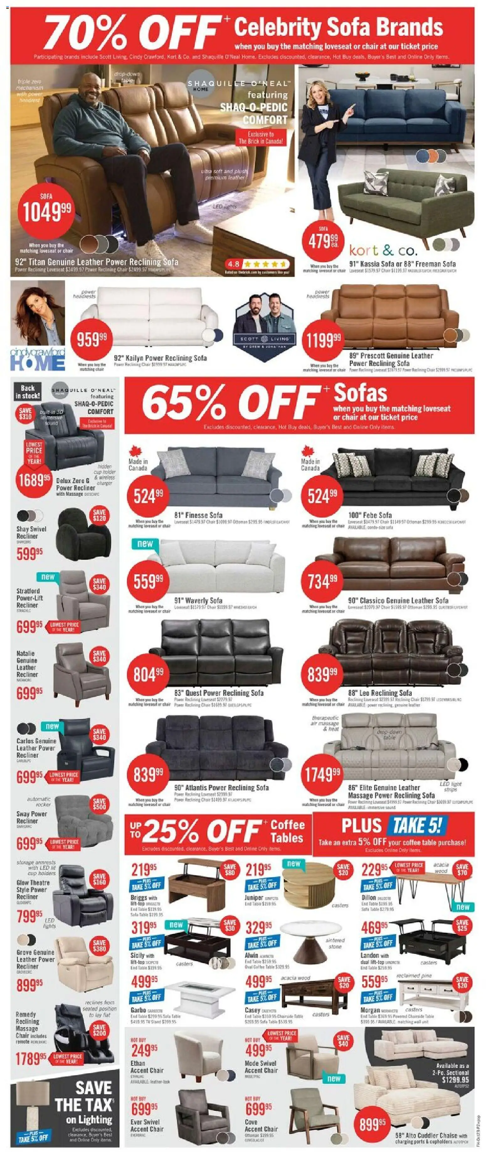 The Brick weekly flyer / circulaire Flyer in Canada