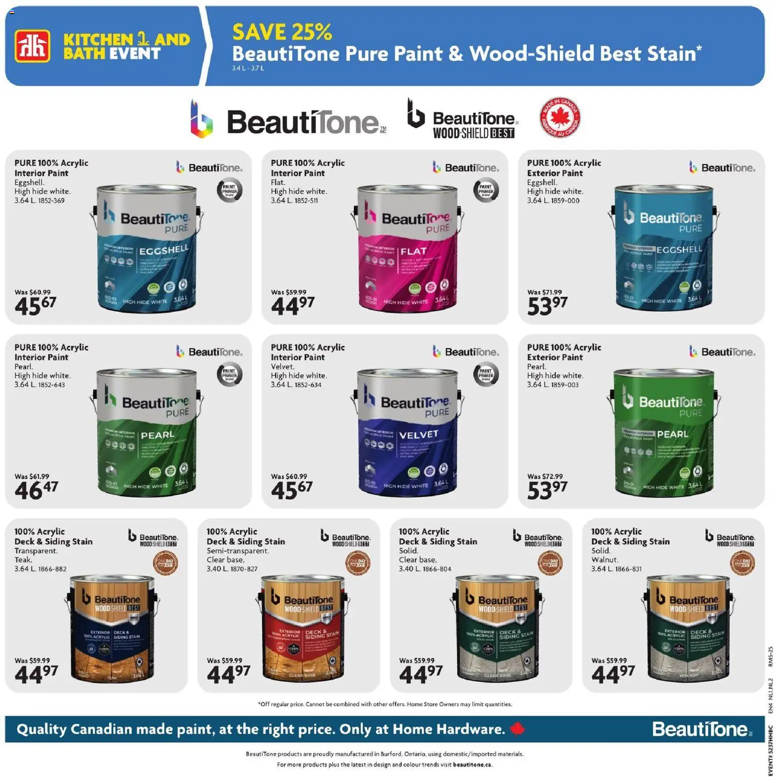 Home Hardware weekly flyer / circulaire Flyer in Canada