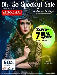 Fabricland Fabricland weekly flyer / circulaire
