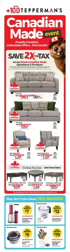 Teppermans Tepperman`s weekly flyer / circulaire