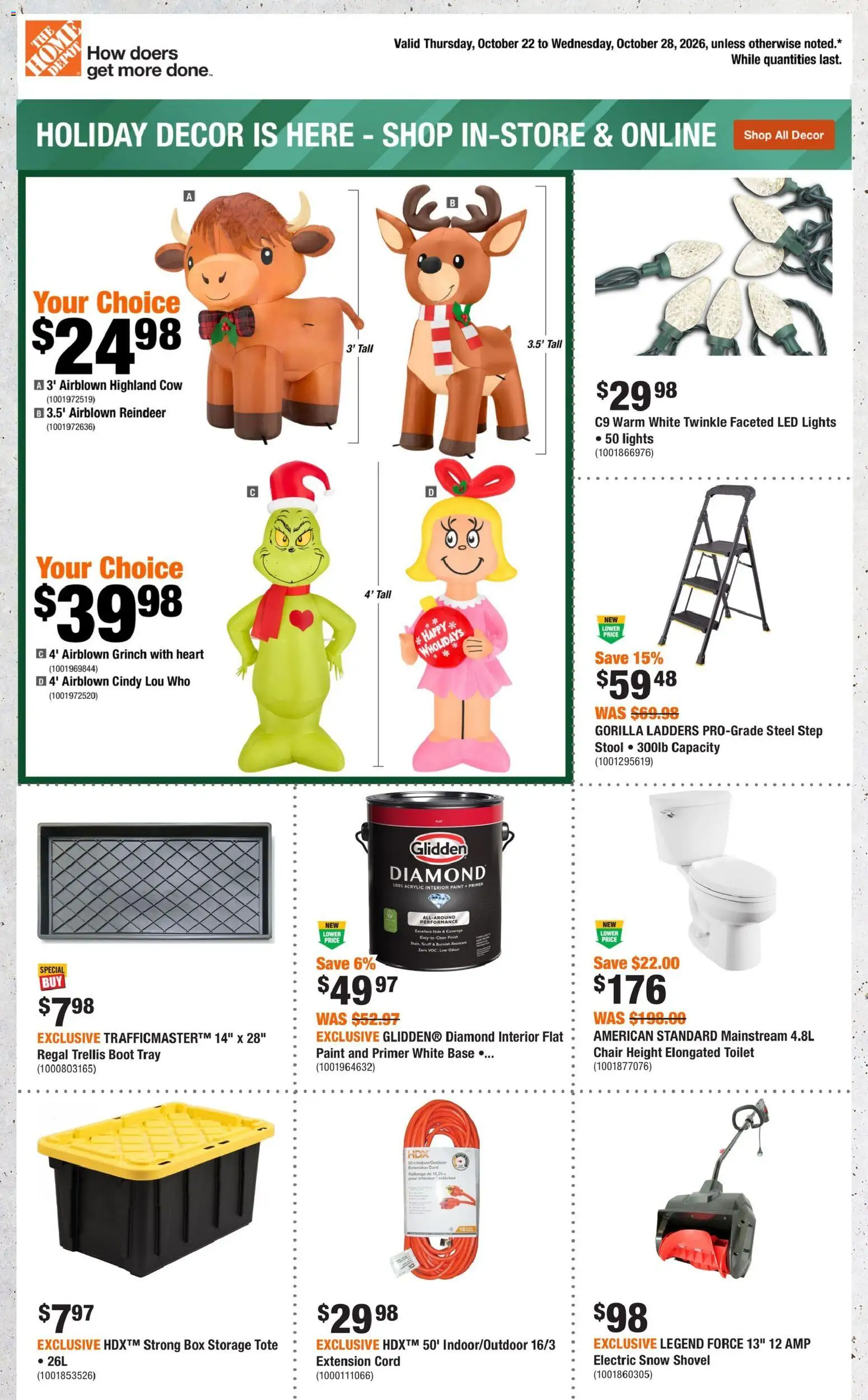 Home Depot weekly flyer / circulaire Flyer in Canada