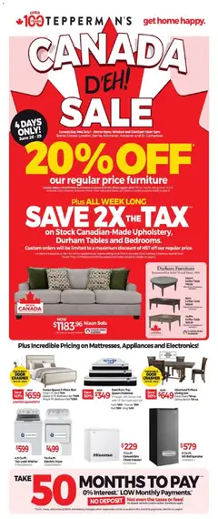 Teppermans Tepperman`s weekly flyer / circulaire