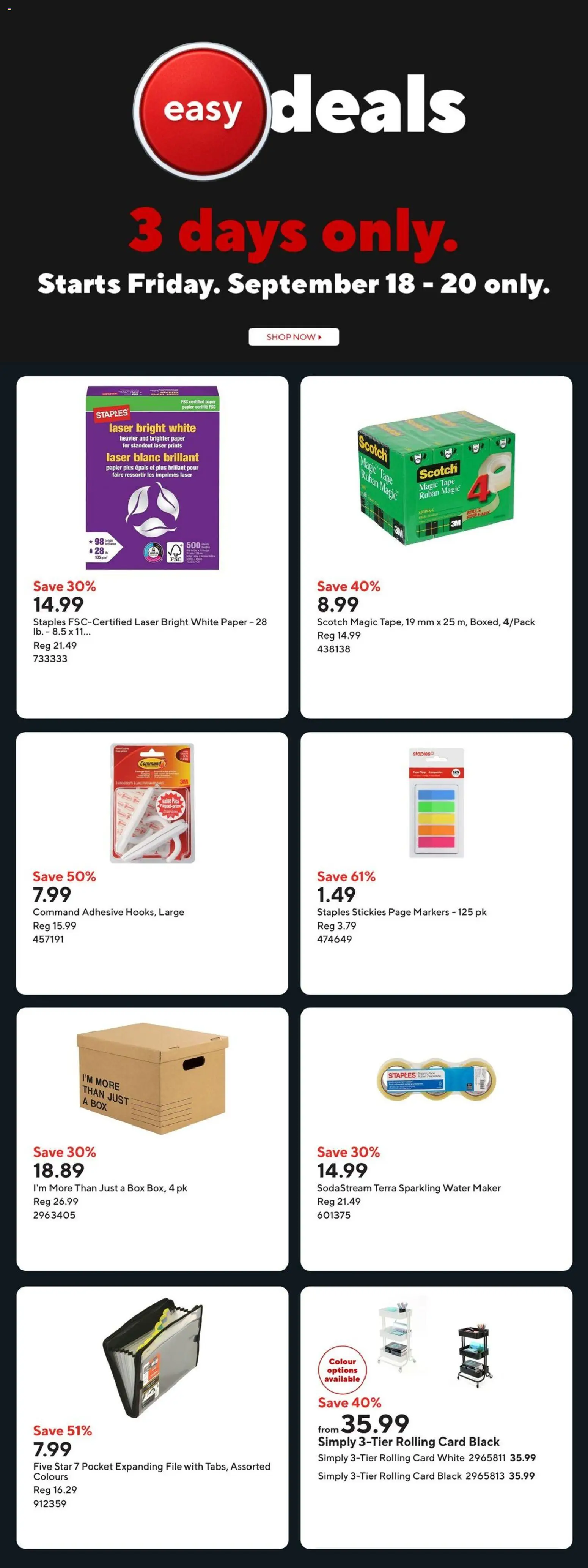 Staples weekly flyer Flyer in Canada
