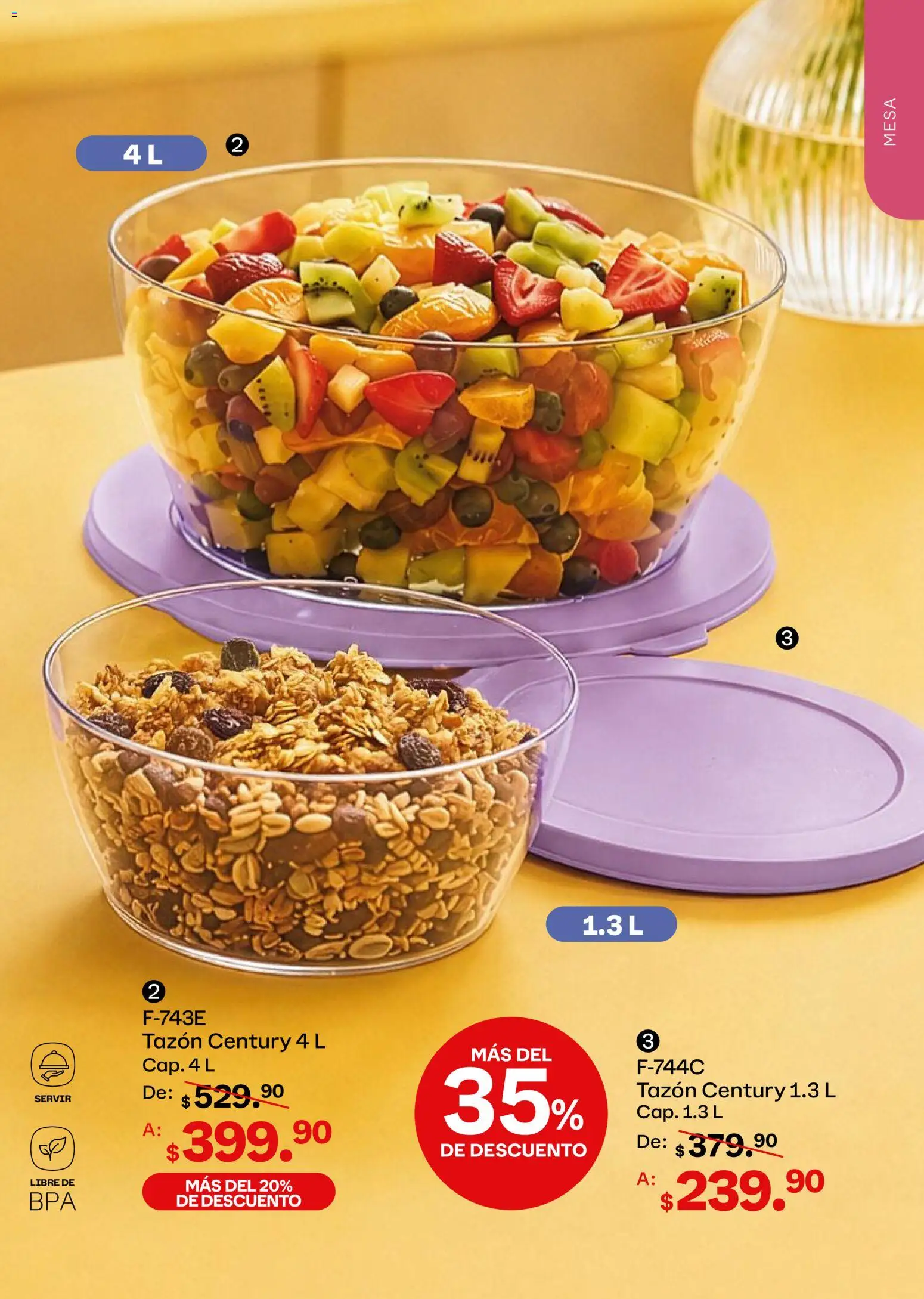 Tupperware catálogo Folleto in México