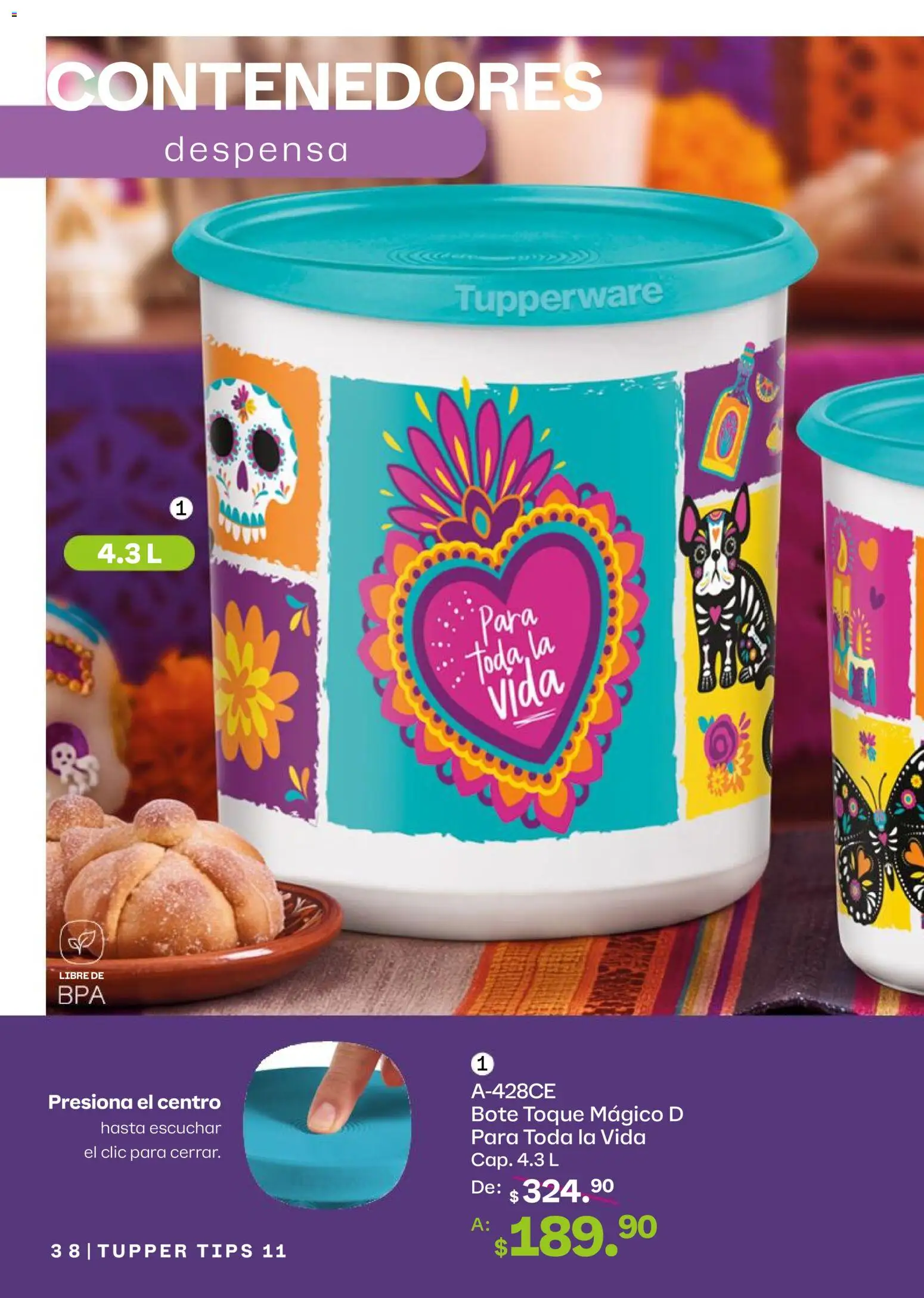 Tupperware catálogo Folleto in México