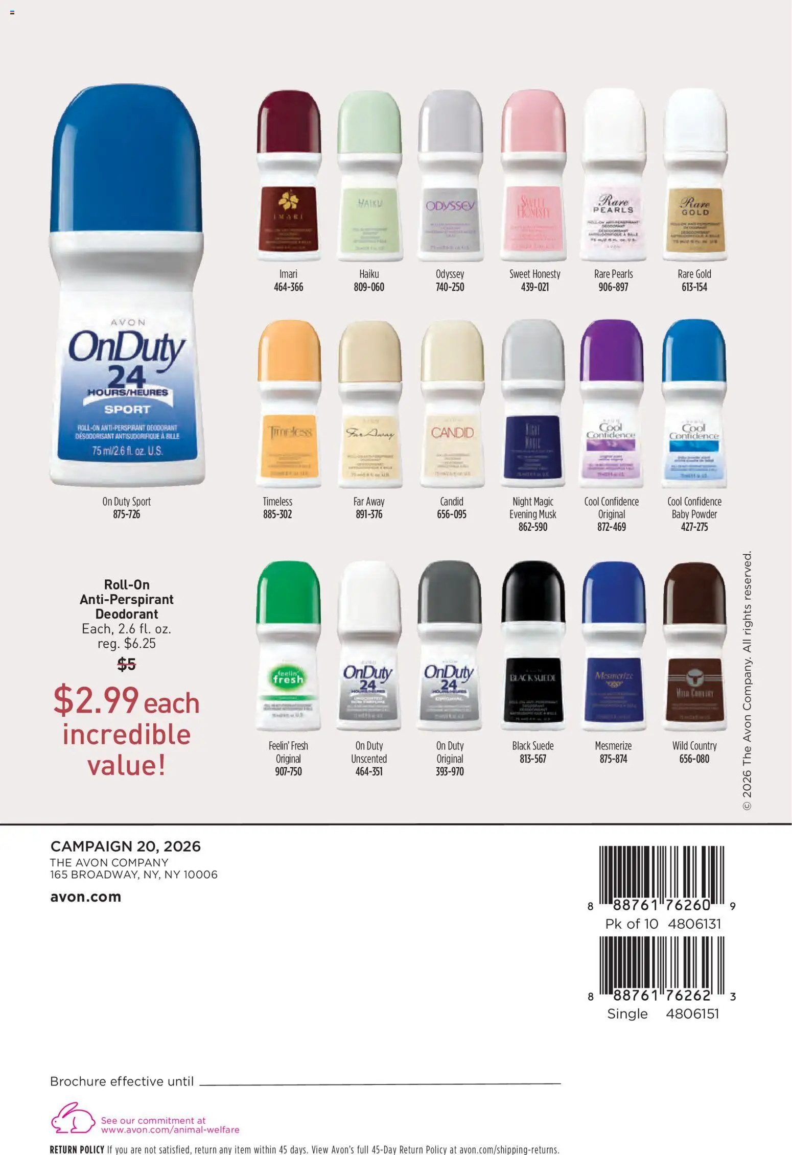 Avon Brochure Weekly Ad in United States
