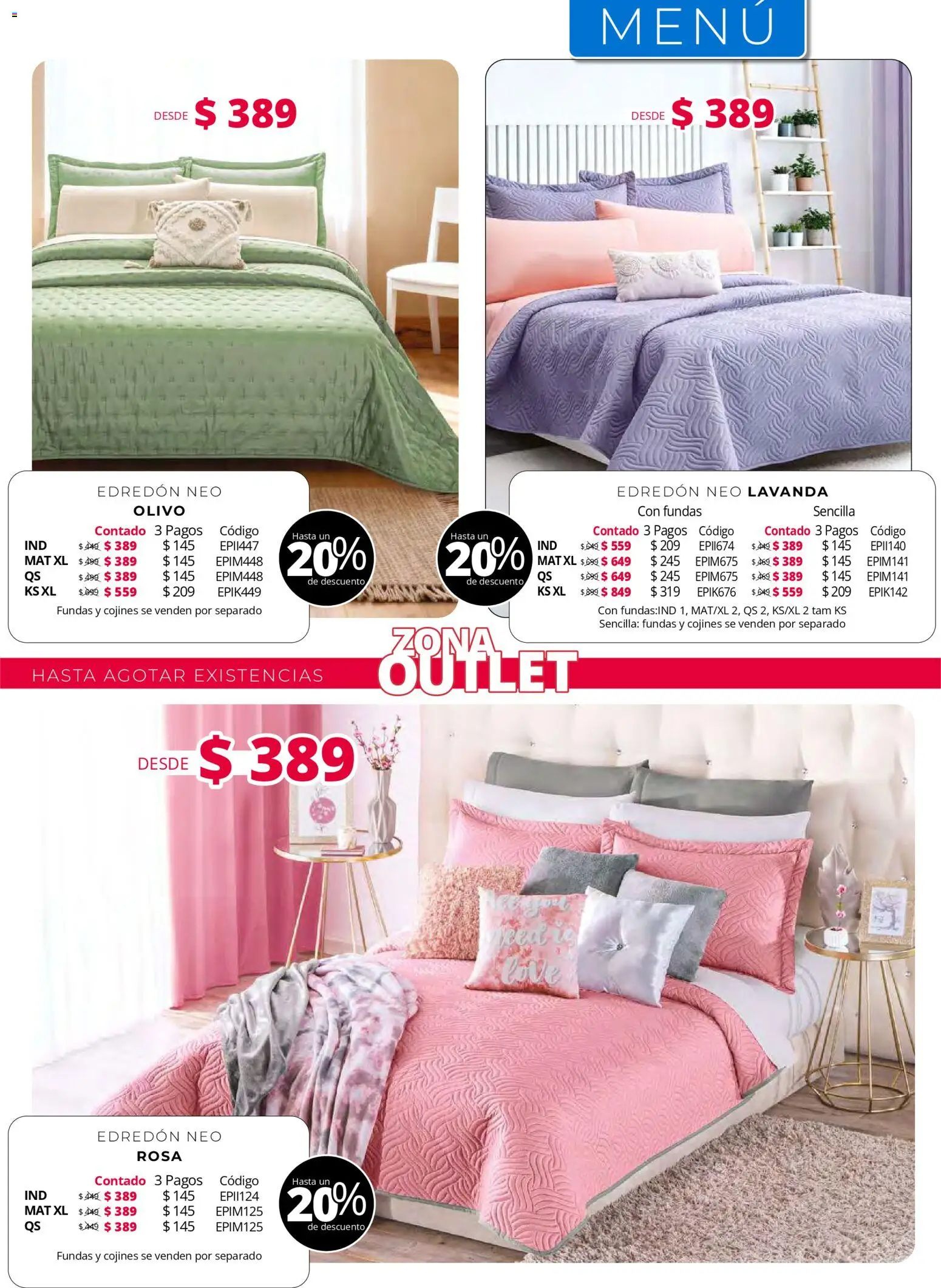 ¡El último » catálogo de Colchas Concord para Julio « está aquí! Descubre las SUPER OFERTAS. | México
