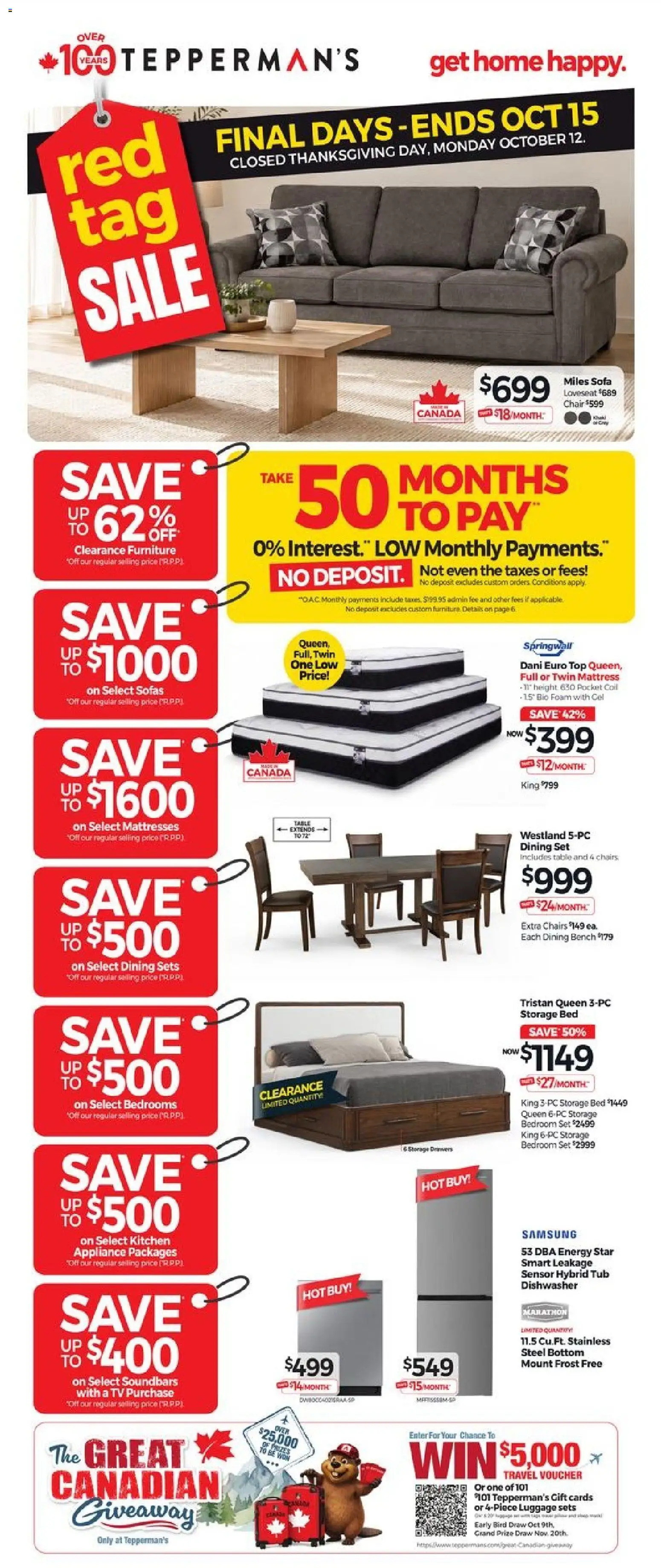 Tepperman`s weekly flyer / circulaire Flyer in Canada