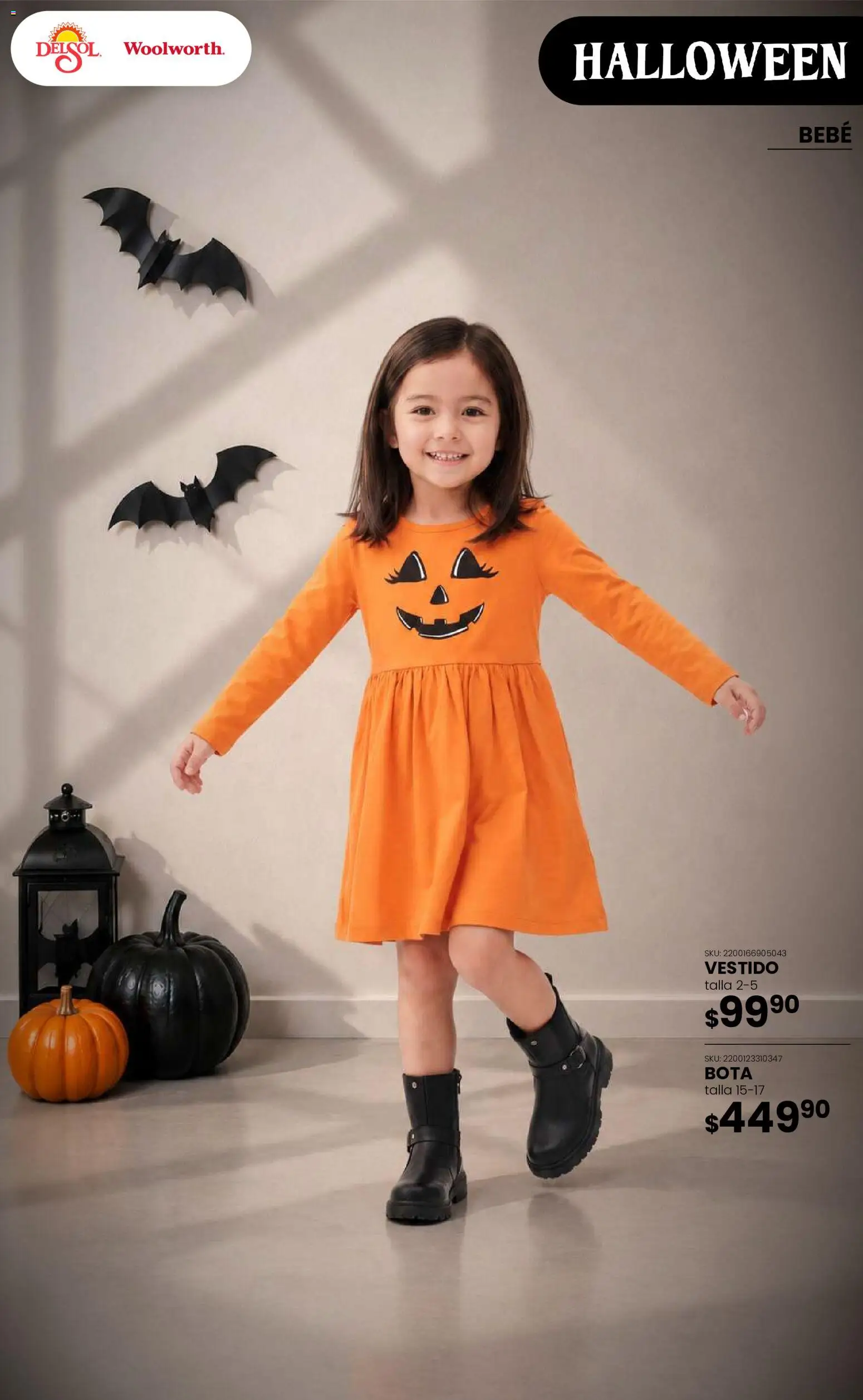 Del Sol y Woolworth catálogo Halloween Folleto in México