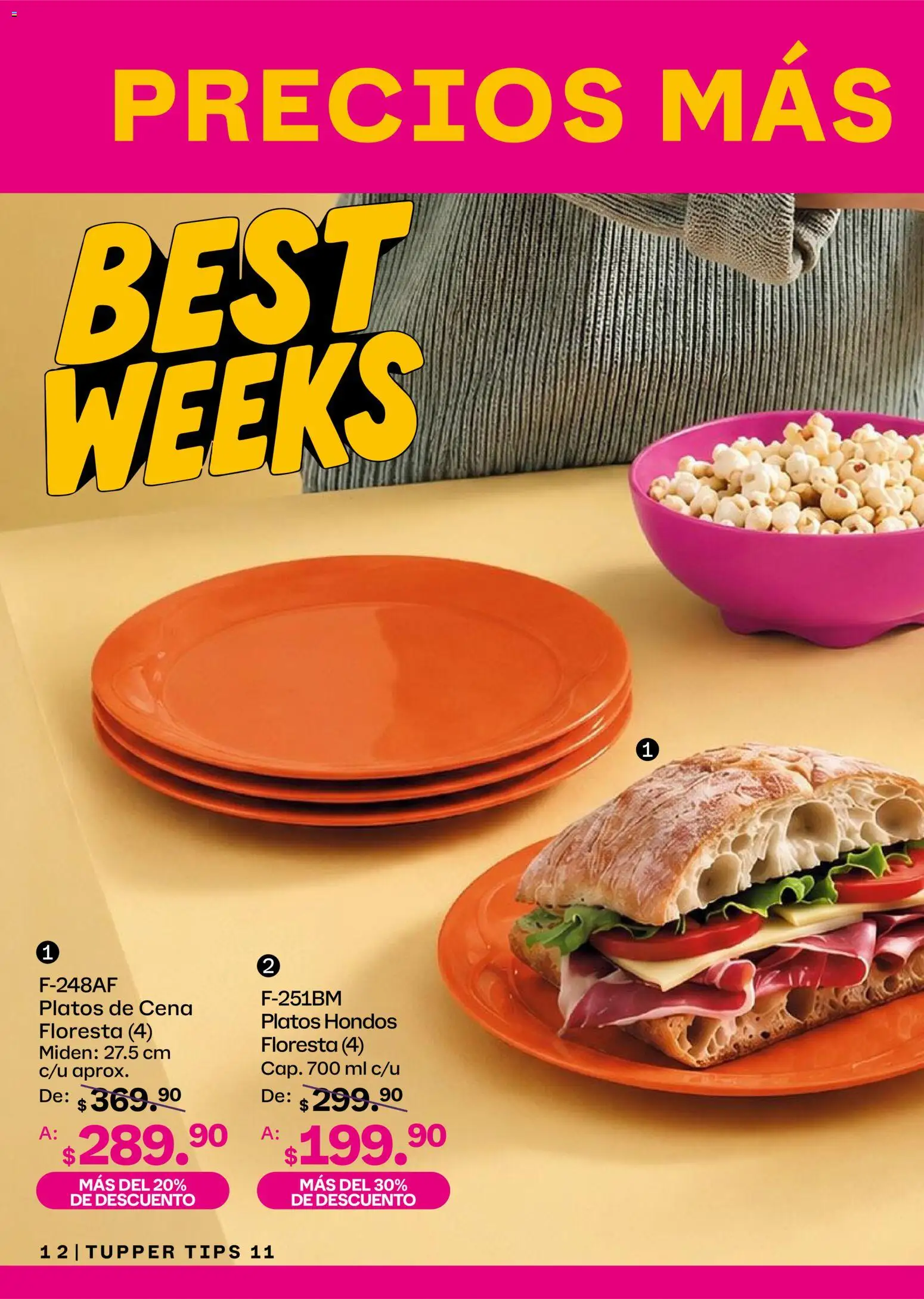 Tupperware catálogo Folleto in México