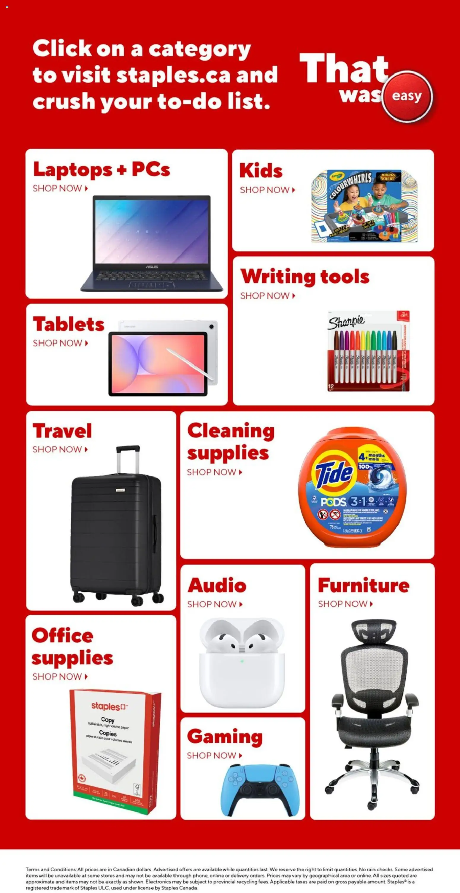 Staples Flyer from Jul 10, 2026 - Unlock Huge Savings | Canada