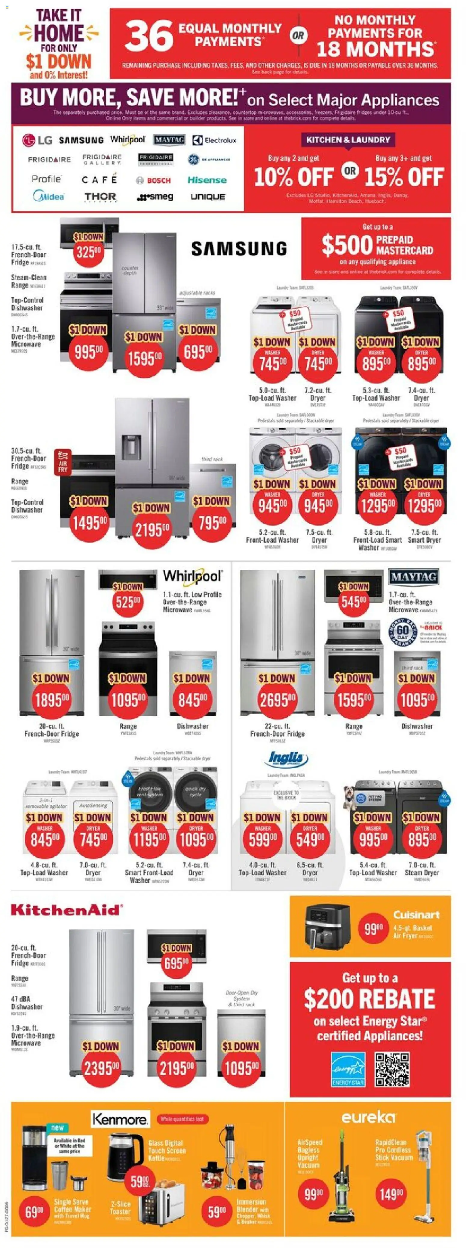 The Brick weekly flyer / circulaire Flyer in Canada