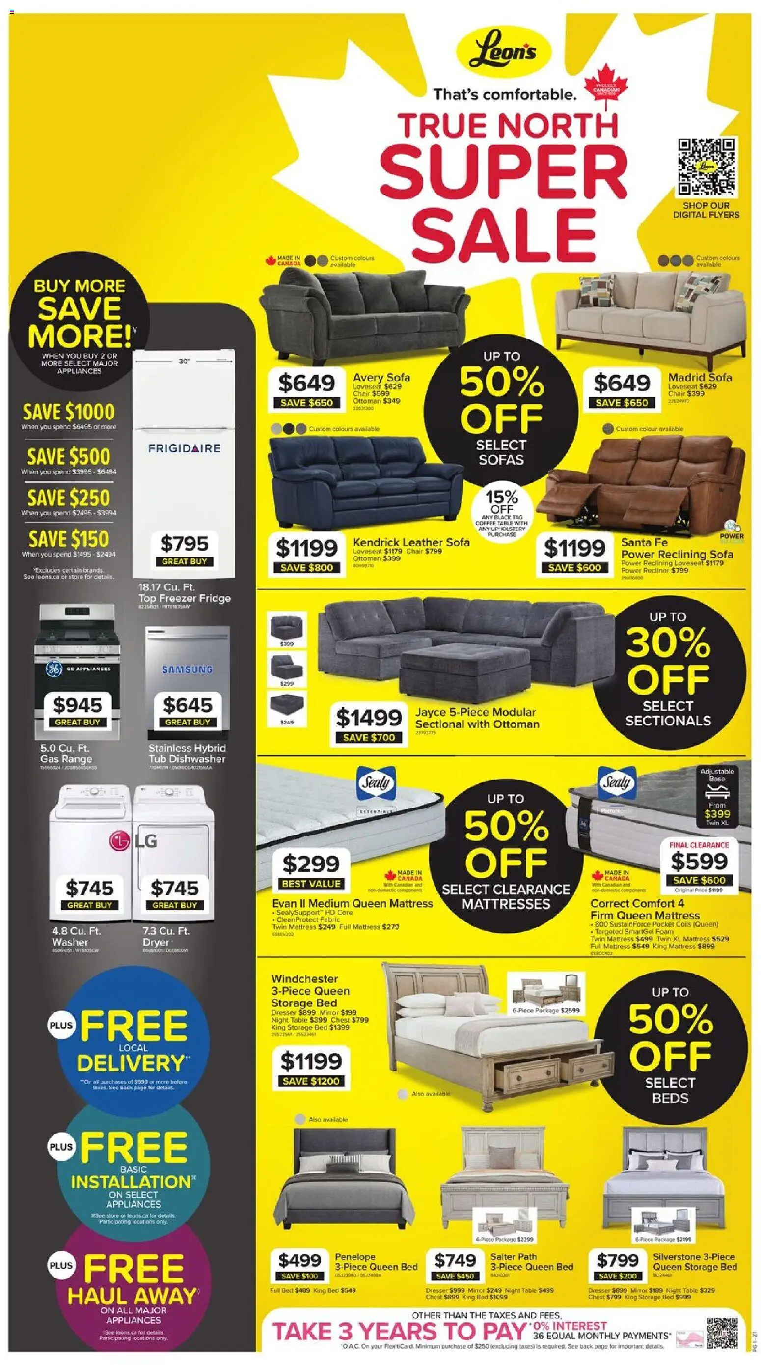 Leon`s weekly flyer / circulaire Flyer in Canada