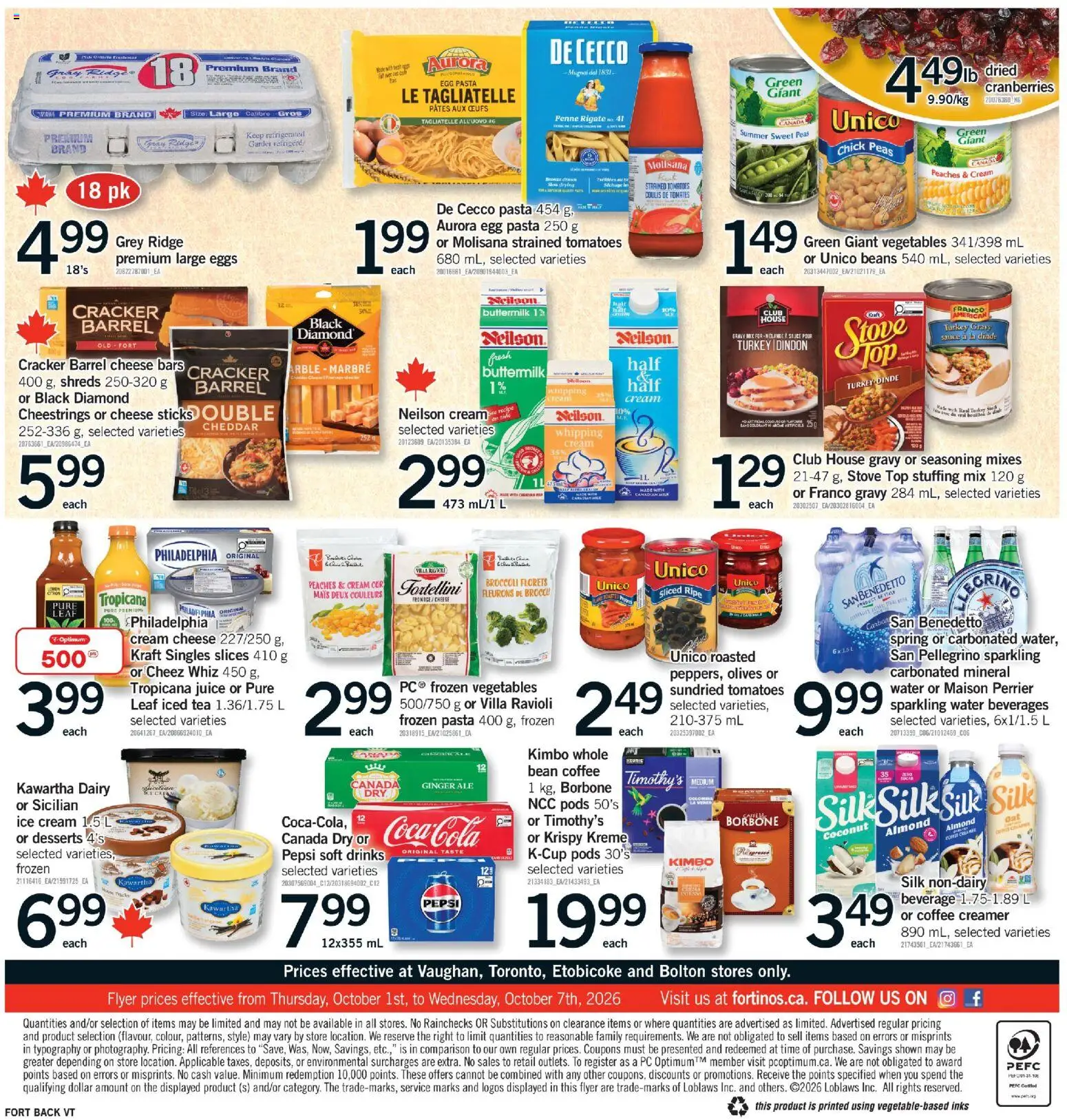 Fortinos weekly flyer / circulaire Flyer in Canada