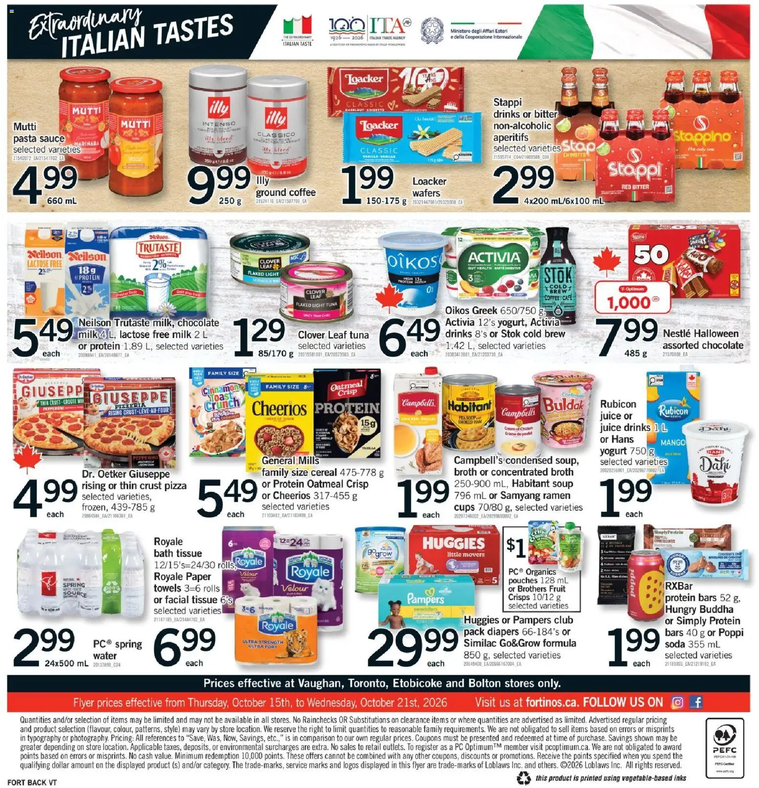 Fortinos weekly flyer / circulaire Flyer in Canada