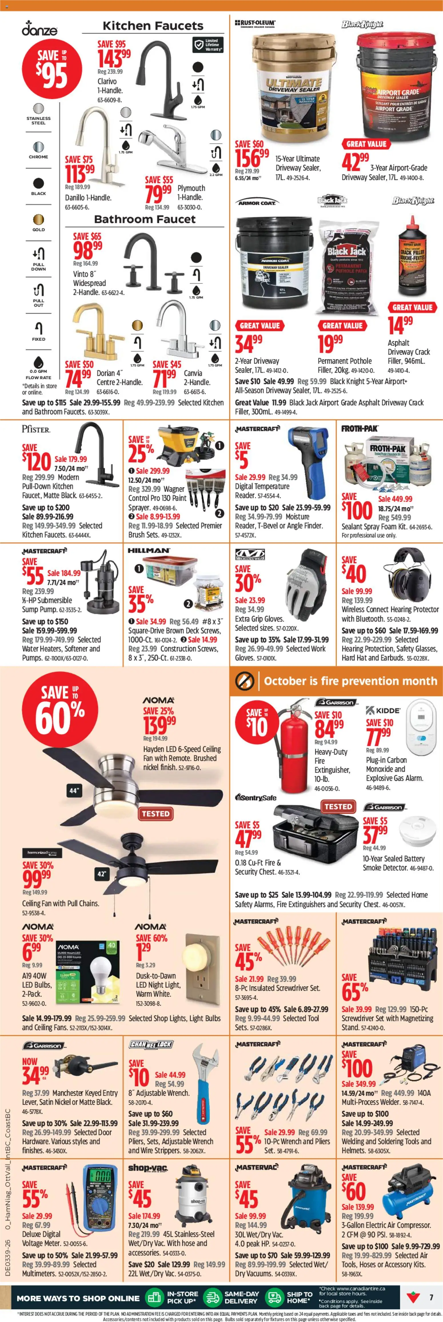 Canadian Tire flyer - Fall super sale Flyer in Canada
