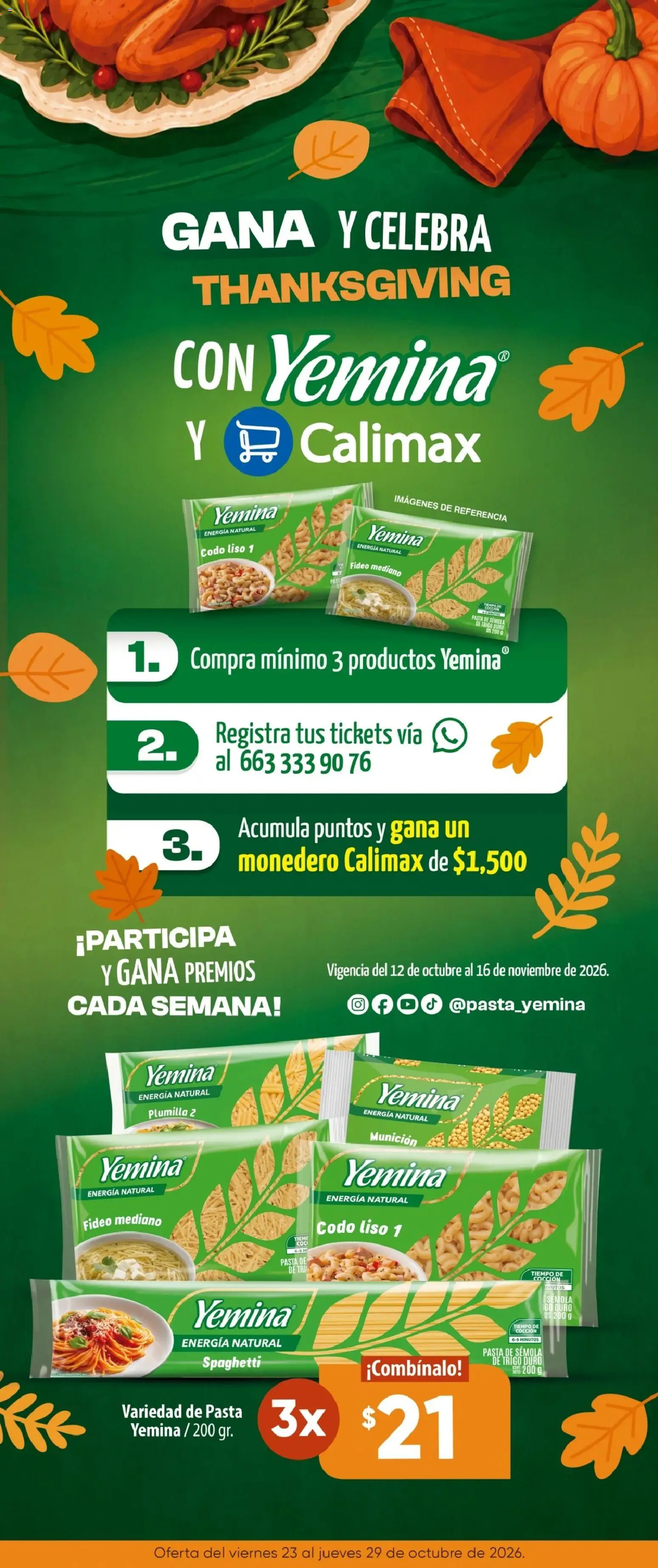 Calimax folleto Folleto in México