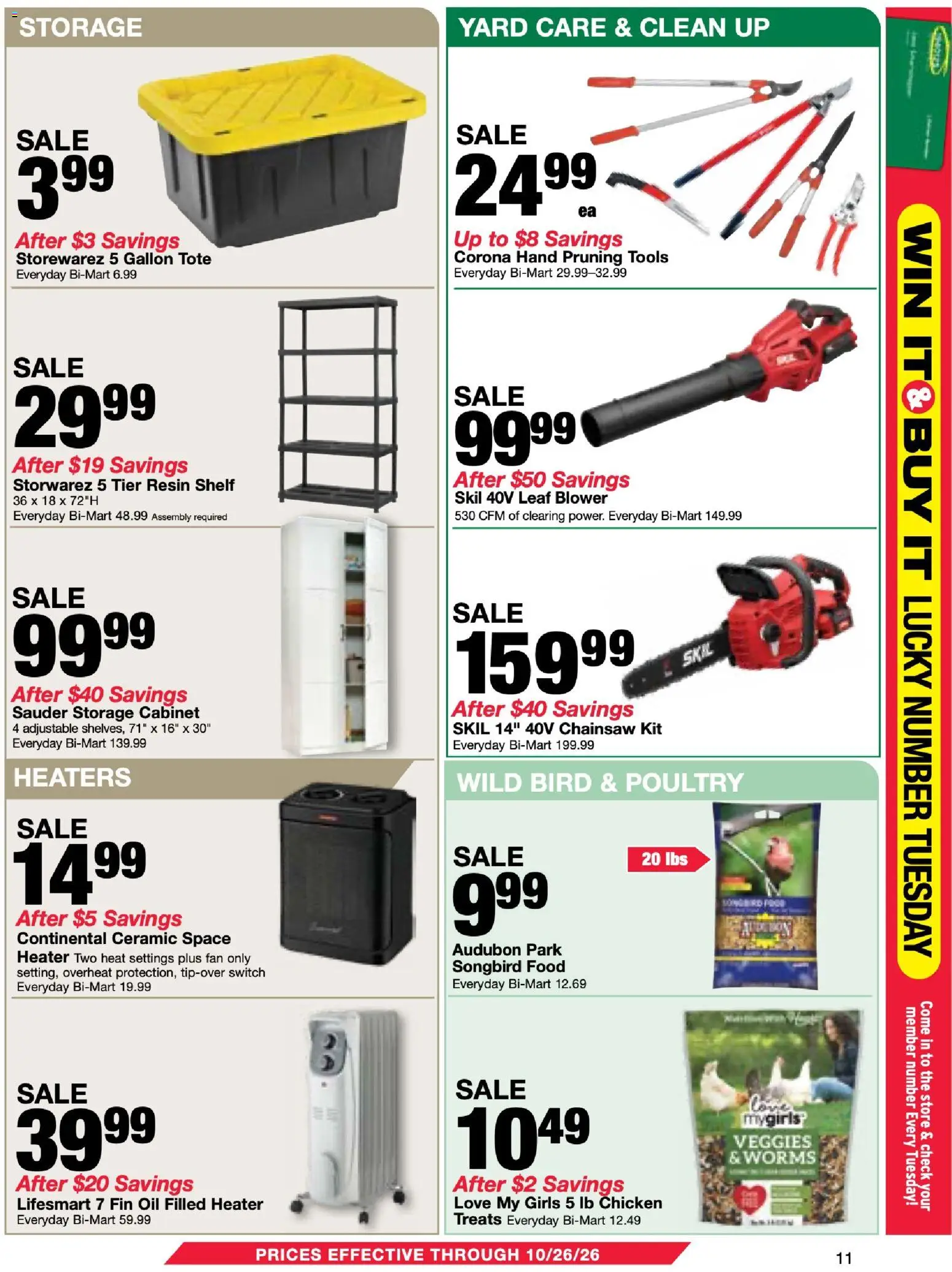 Bi-Mart Membership Savings Book Weekly Ad in United States