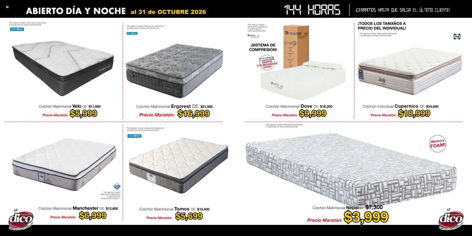 Muebles Dico catálogo Folleto in México