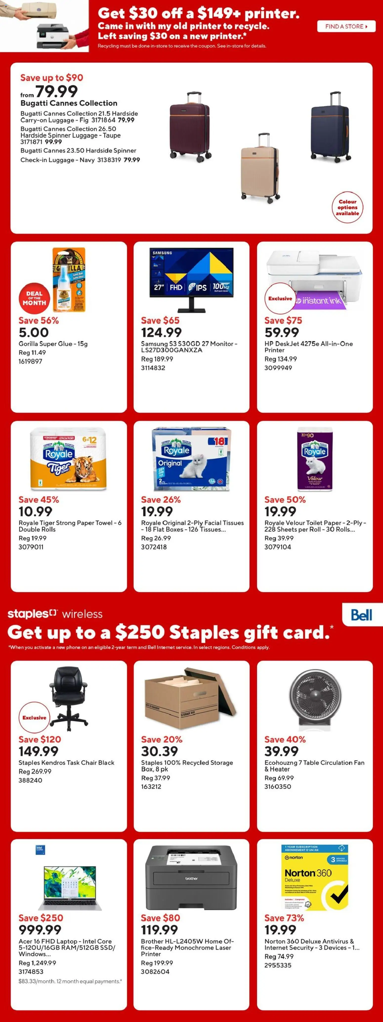 Staples weekly flyer Flyer in Canada