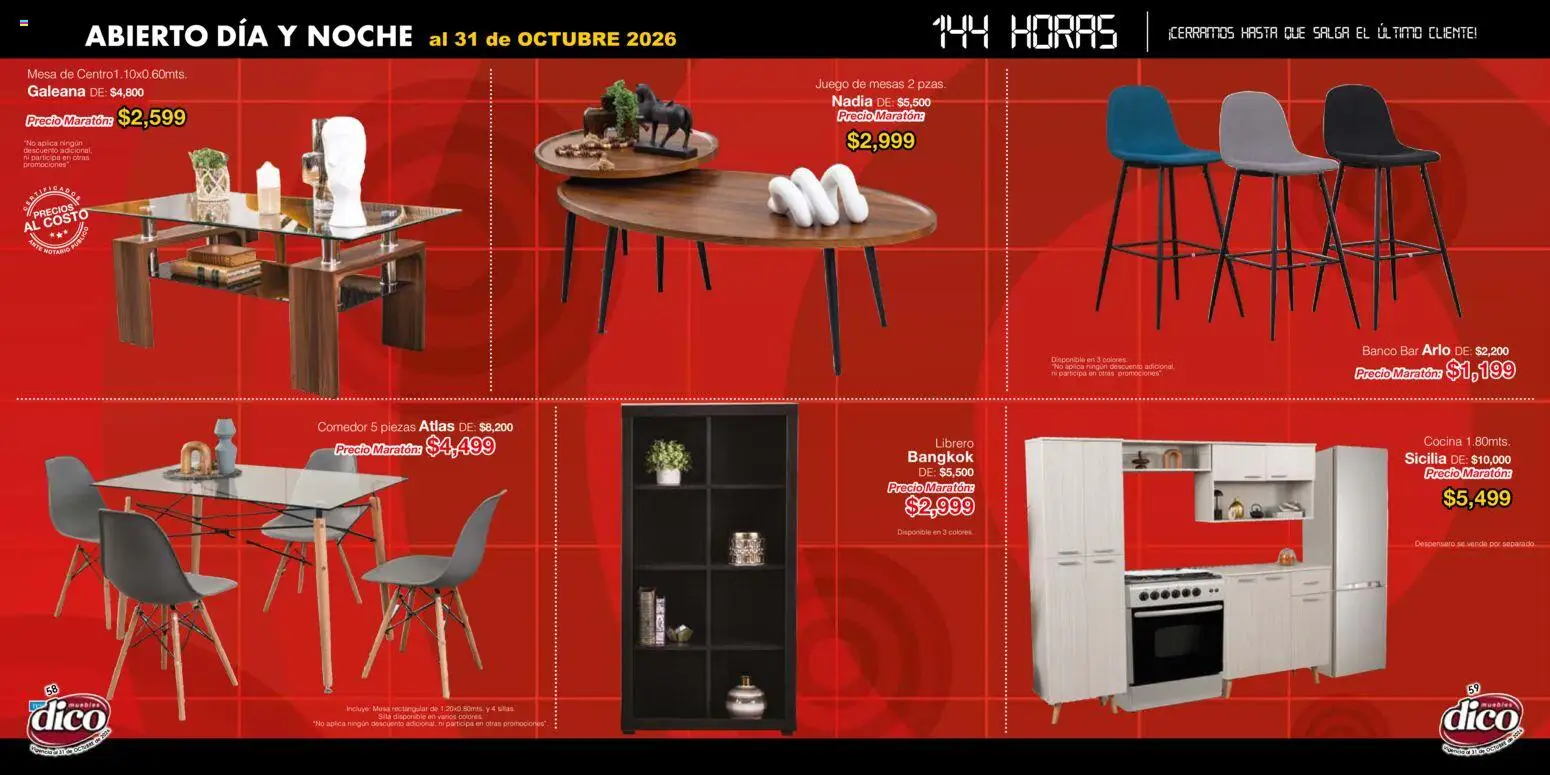 Muebles Dico catálogo Folleto in México