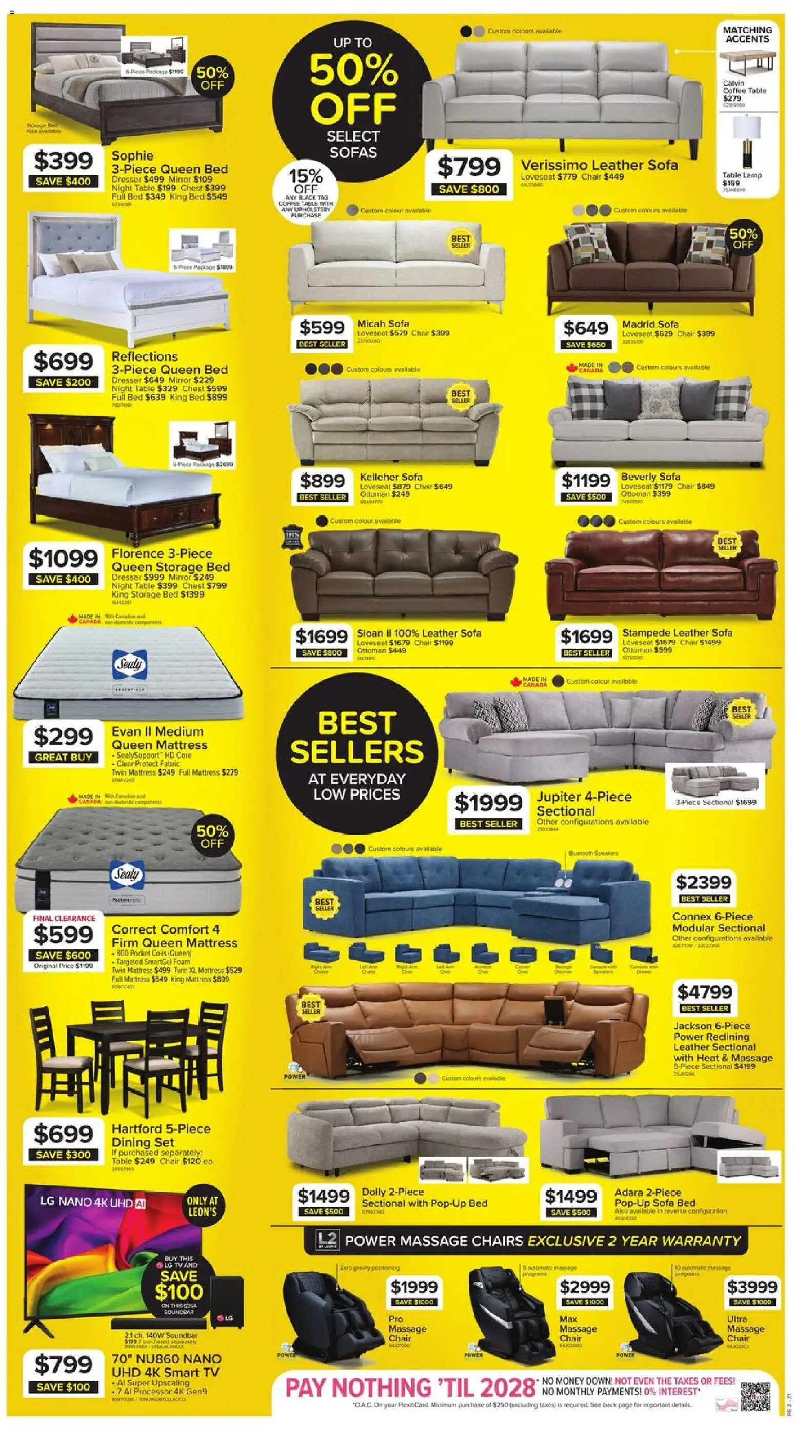 Leon`s weekly flyer / circulaire Flyer in Canada
