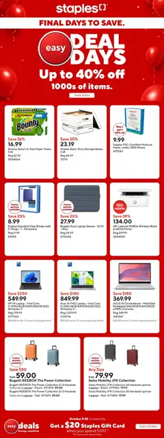 Staples Staples weekly flyer / circulaire