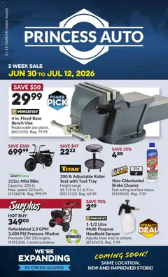 Princess-auto Princess Auto flyer - 2 Week Sale!