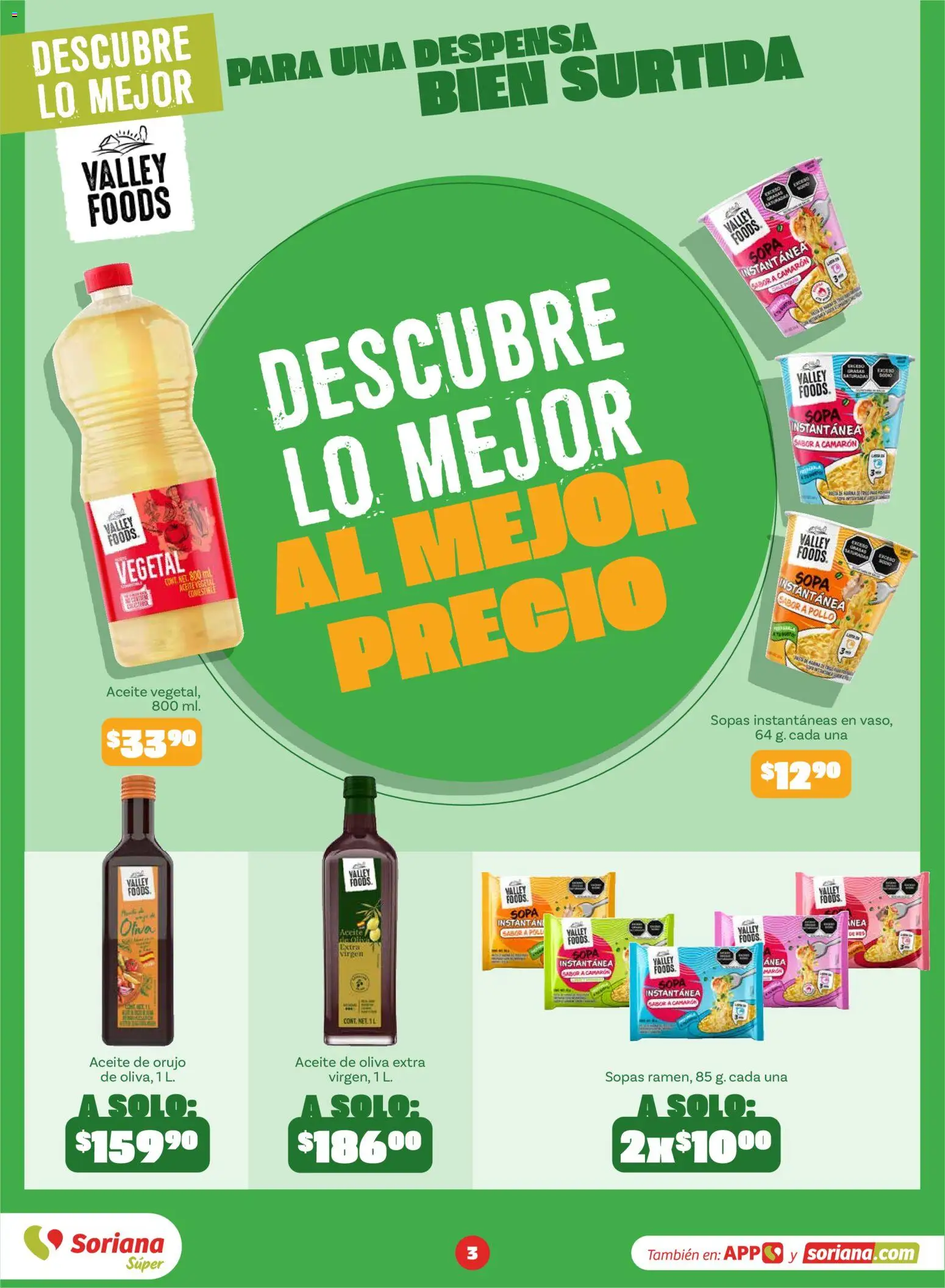 Soriana Descubre lo mejor al mejor precio Súper Nacional Folleto in México