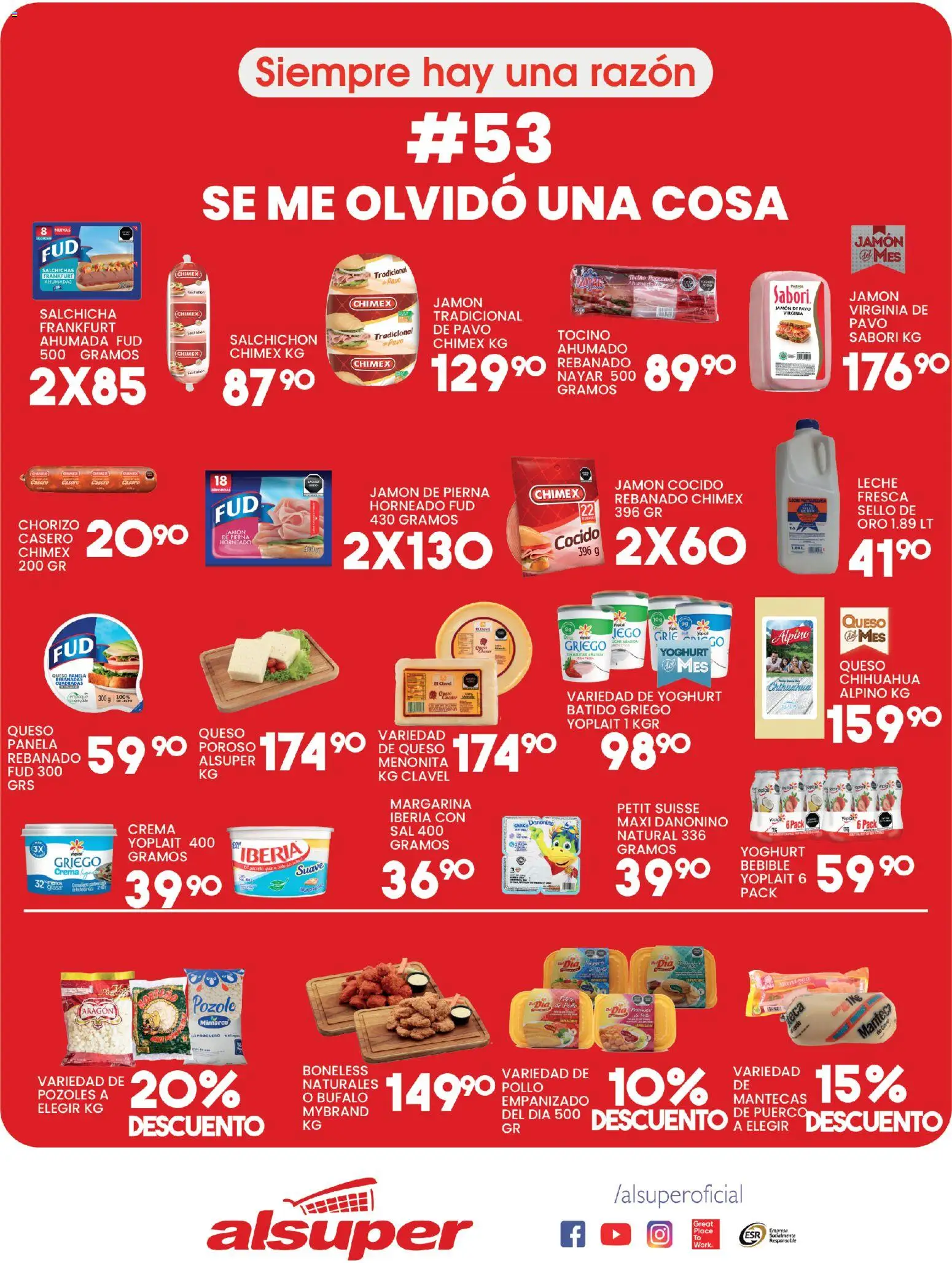 Alsuper folleto Folleto in México