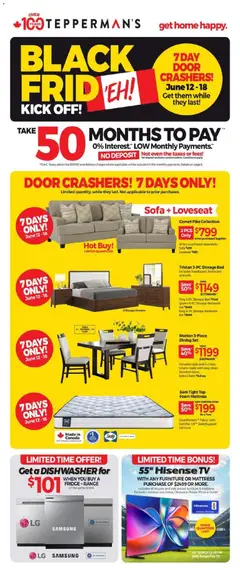 Teppermans Tepperman`s weekly flyer / circulaire