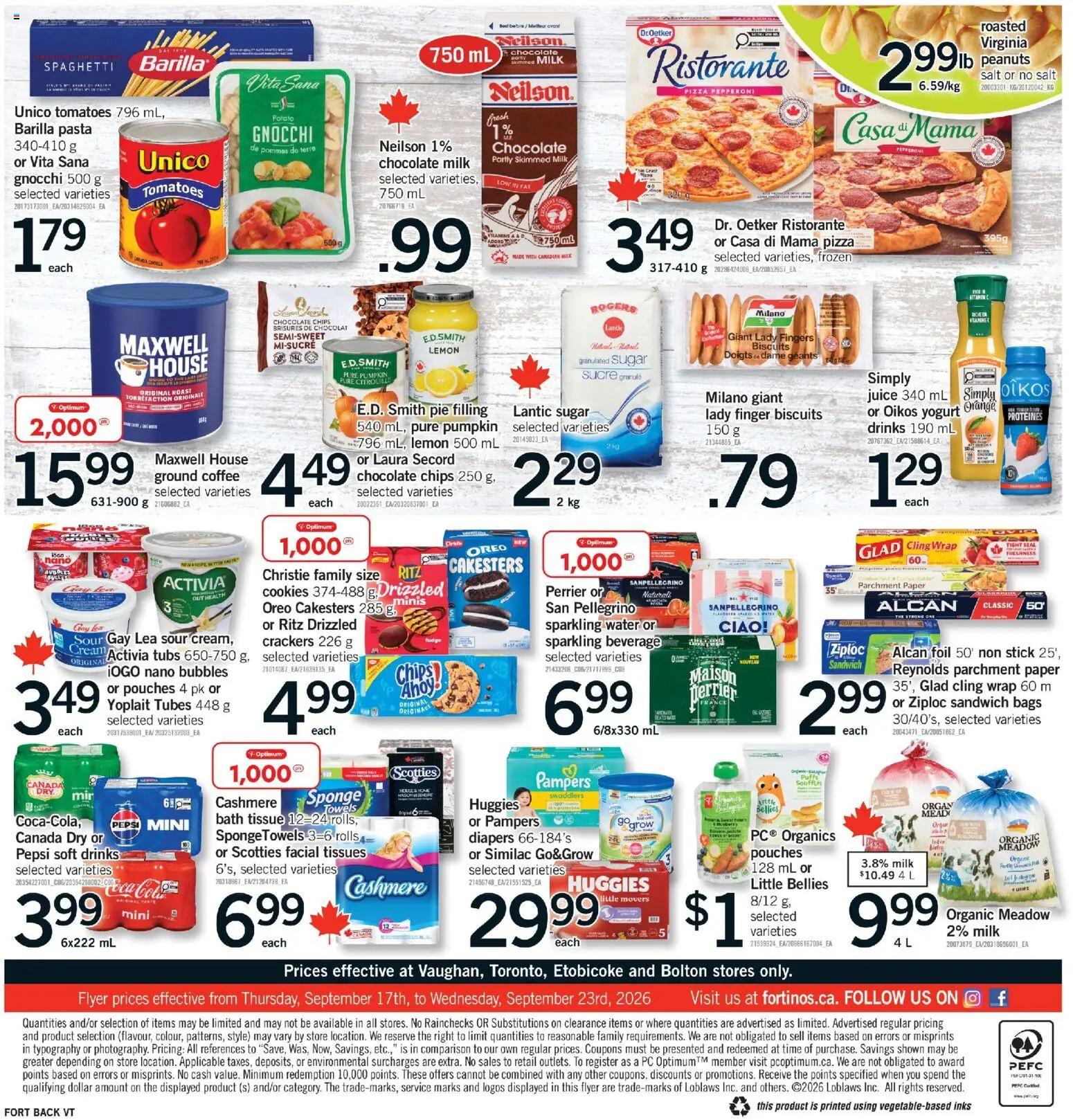 Fortinos weekly flyer / circulaire Flyer in Canada