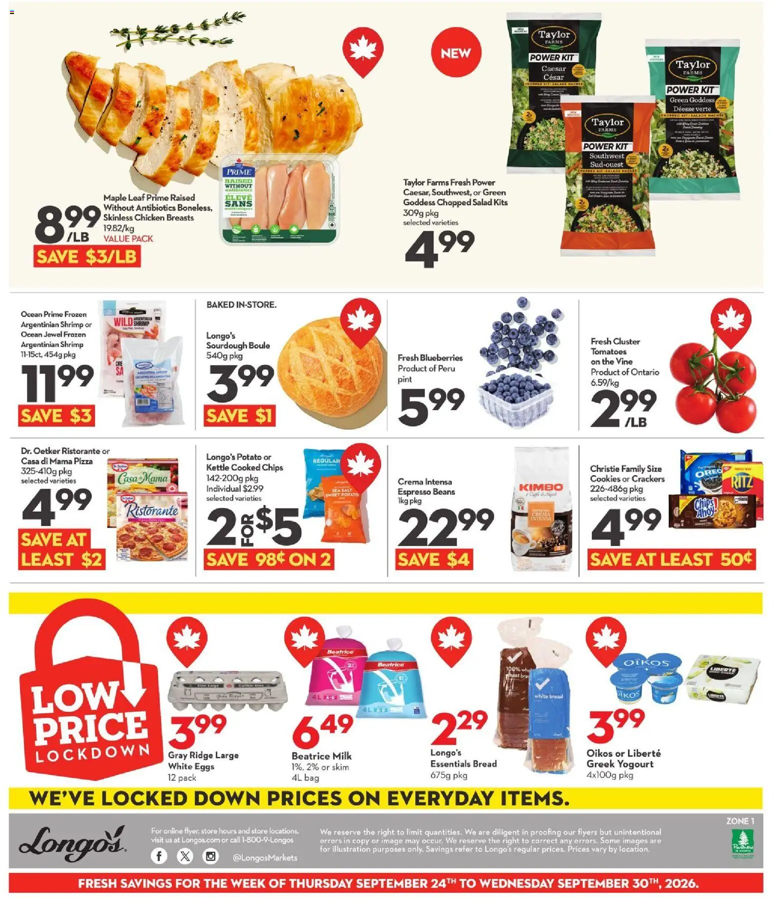 Longo`s weekly flyer / circulaire Flyer in Canada