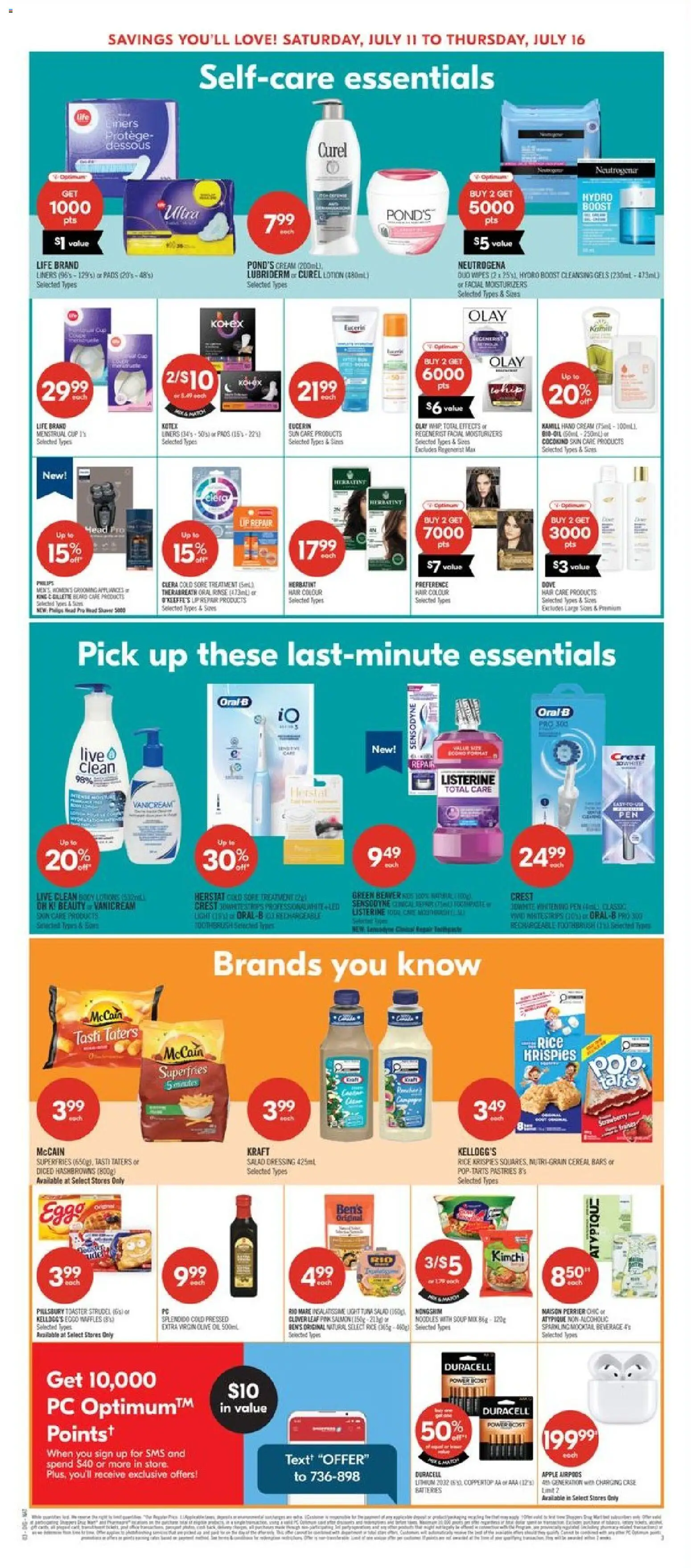Shoppers Flyer from Jul 10, 2026 - Unlock Huge Savings | Canada