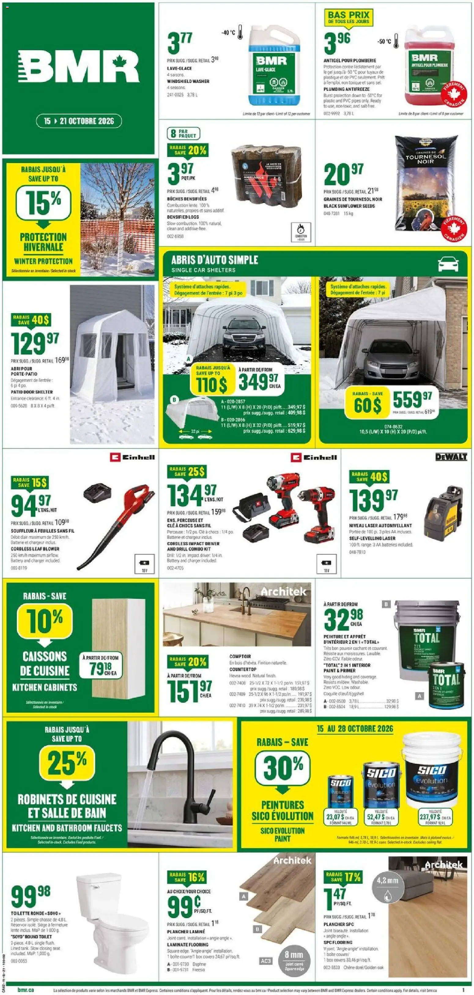 BMR weekly flyer / circulaire Flyer in Canada