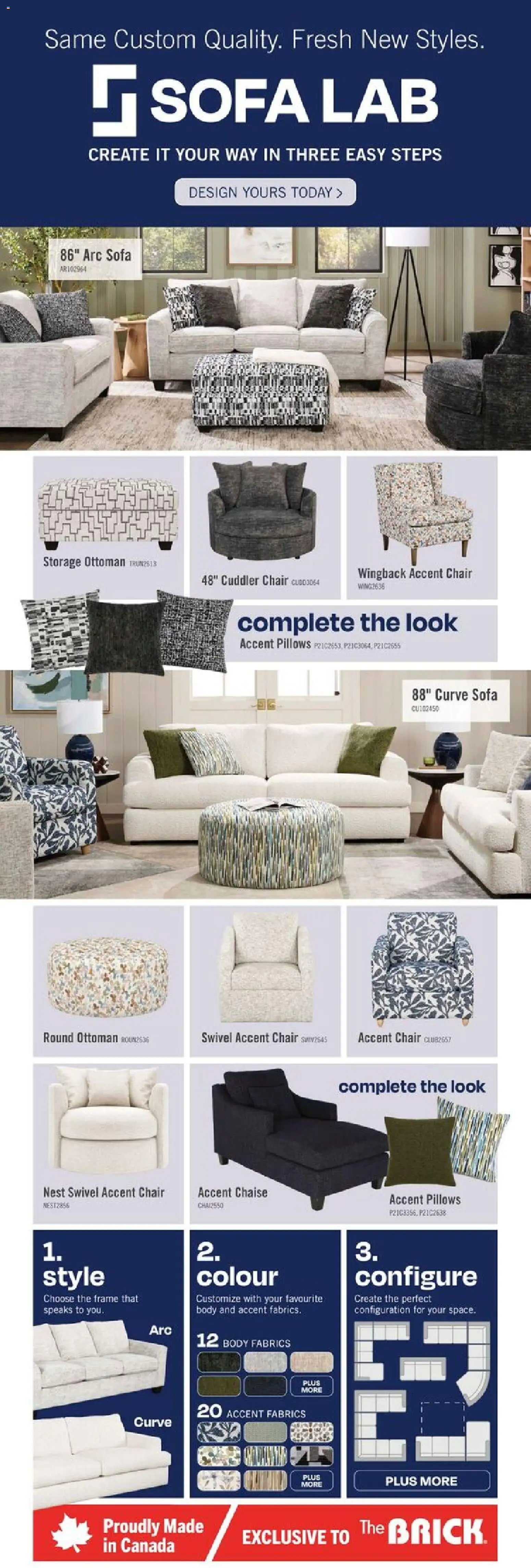 The Brick weekly flyer / circulaire Flyer in Canada
